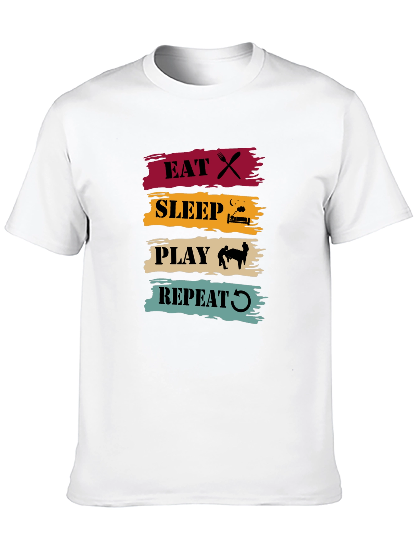 Eat Sleep Play Repeat Graphic Tee