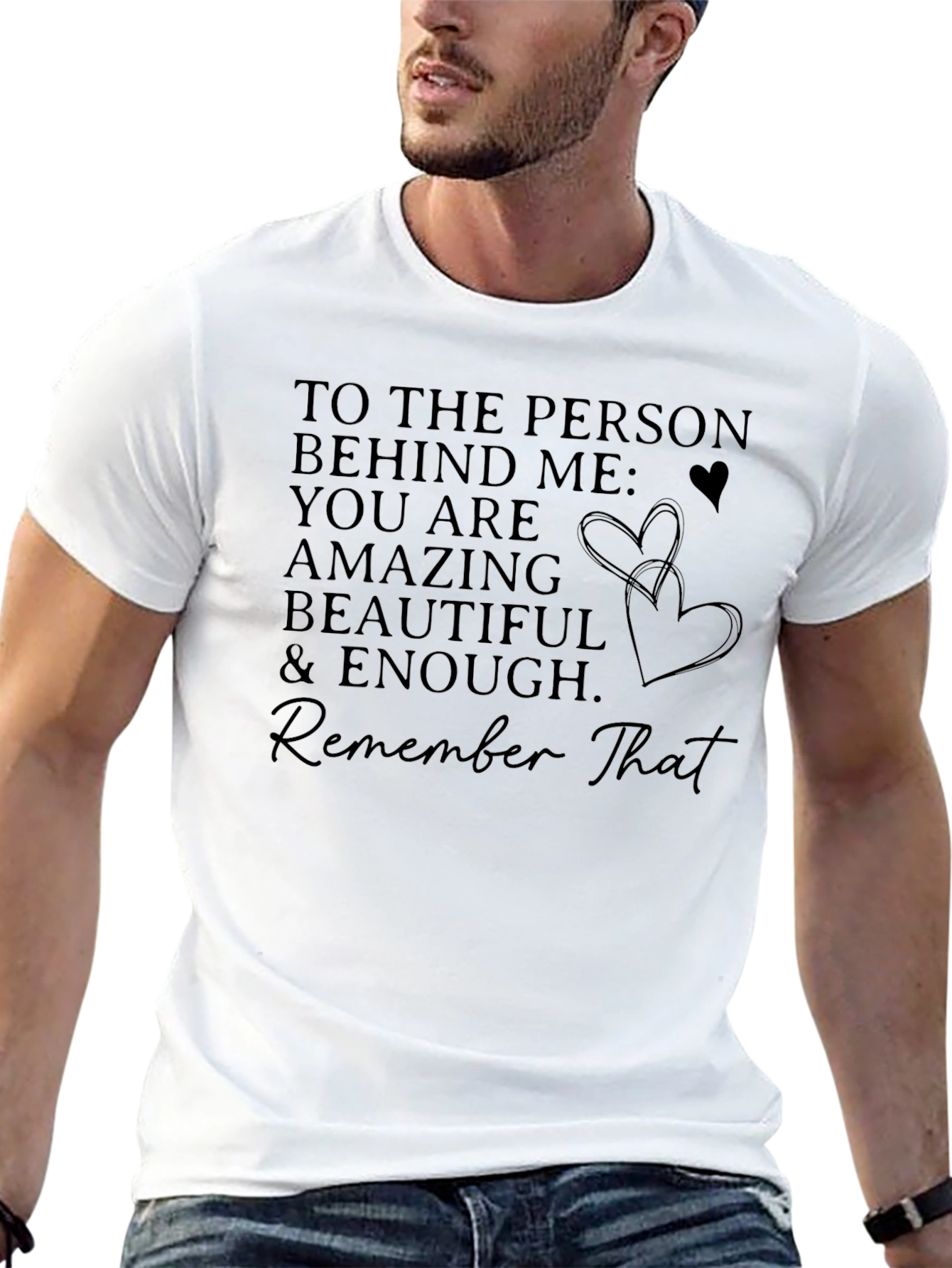 Inspirational Message Black T-Shirt