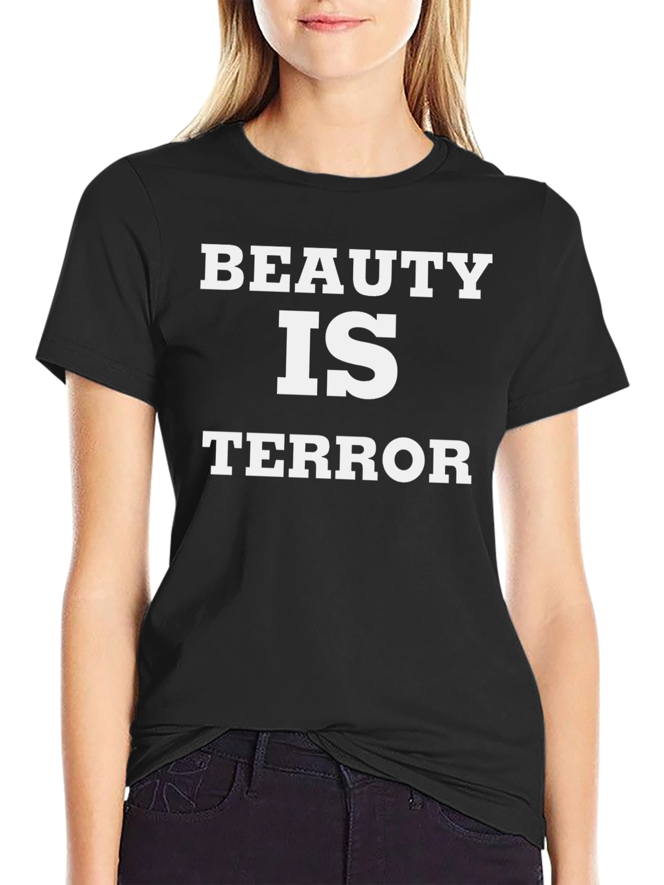 Beauty Is Terror Graphic Print T-Shirt