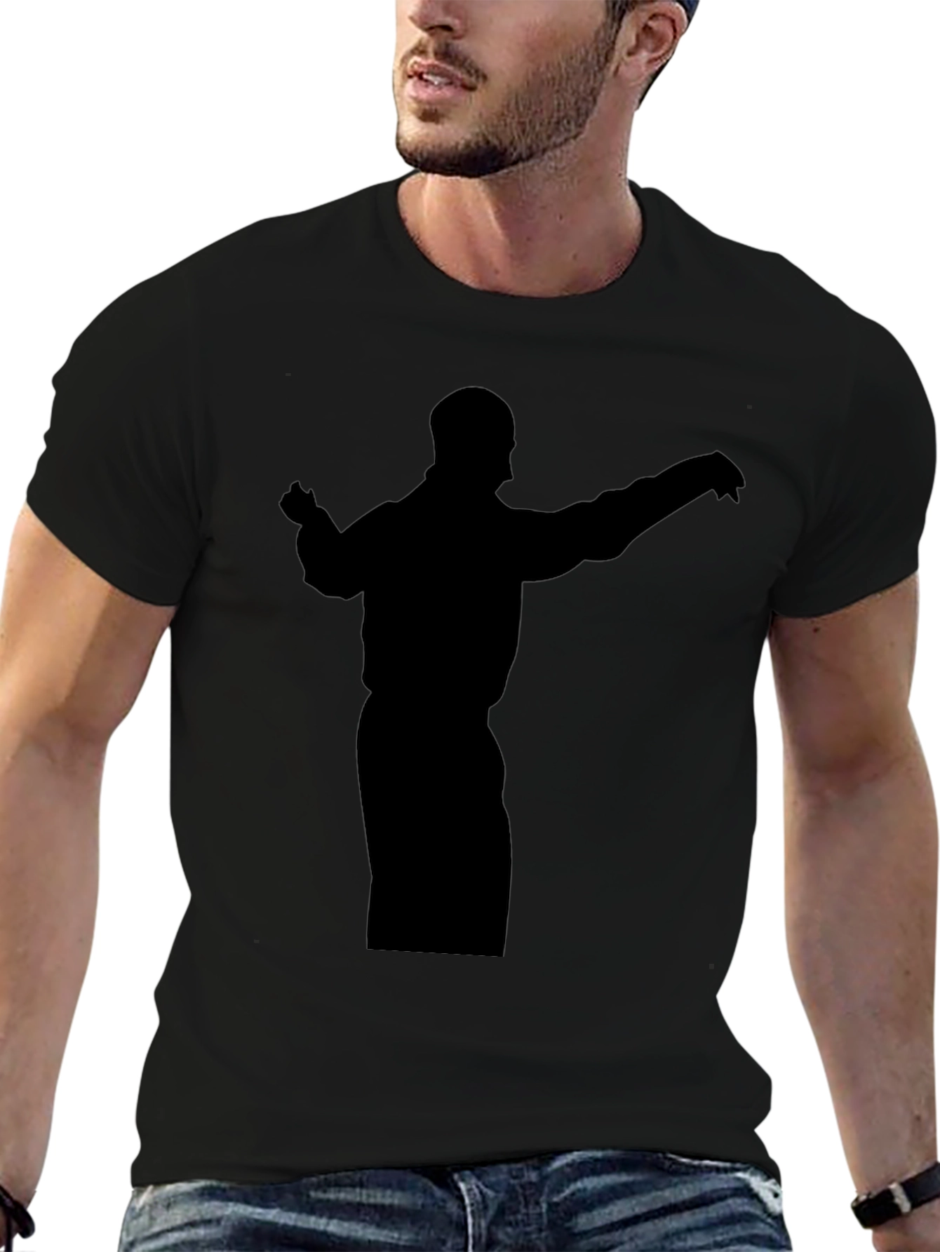 Silhouette Graphic Tee - Mens Black T-Shirt