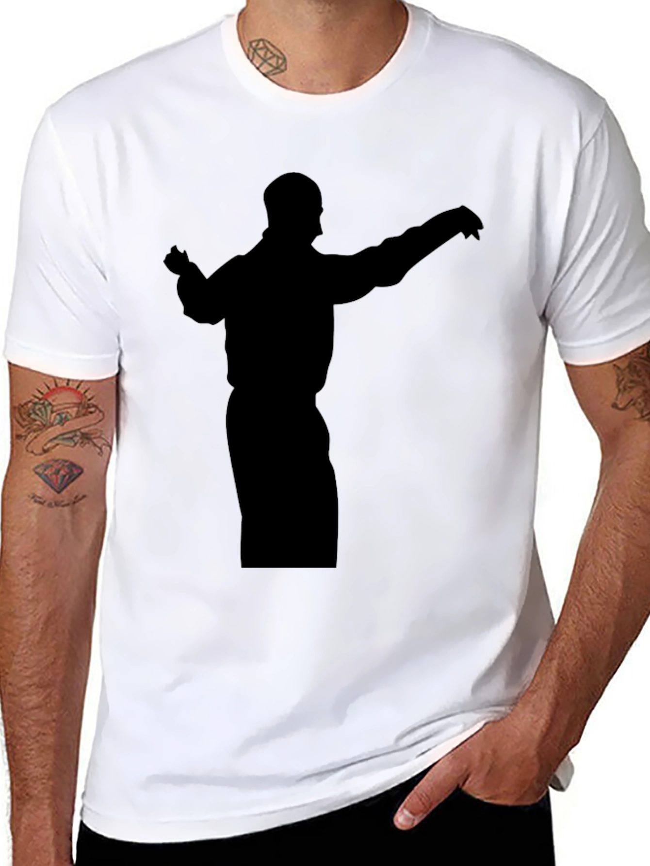 Silhouette Graphic Tee - Mens Black T-Shirt