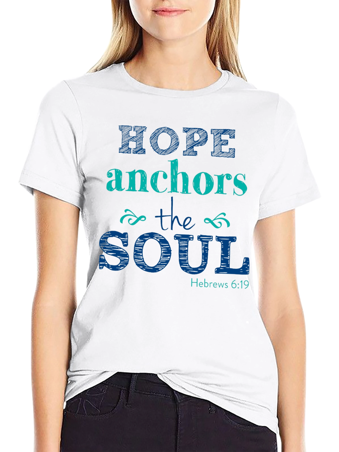 Hope Anchors the Soul Christian T-Shirt