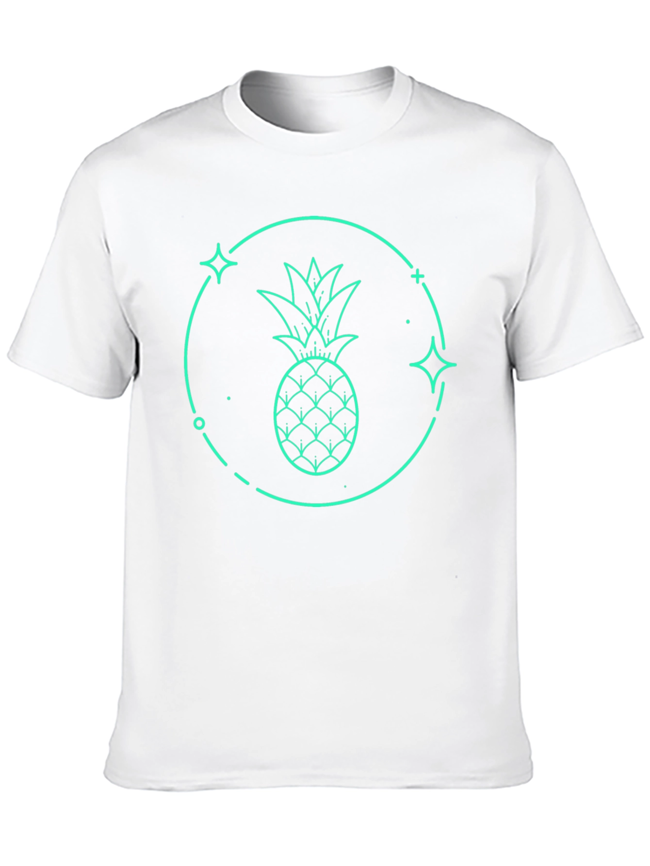 Pineapple Graphic T-Shirt - Black