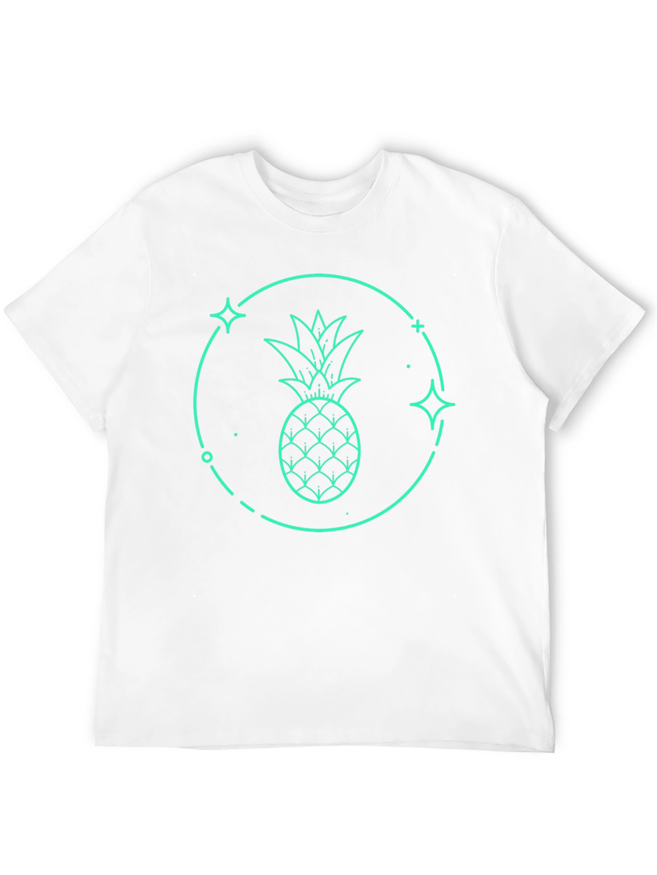 Pineapple Graphic T-Shirt - Black