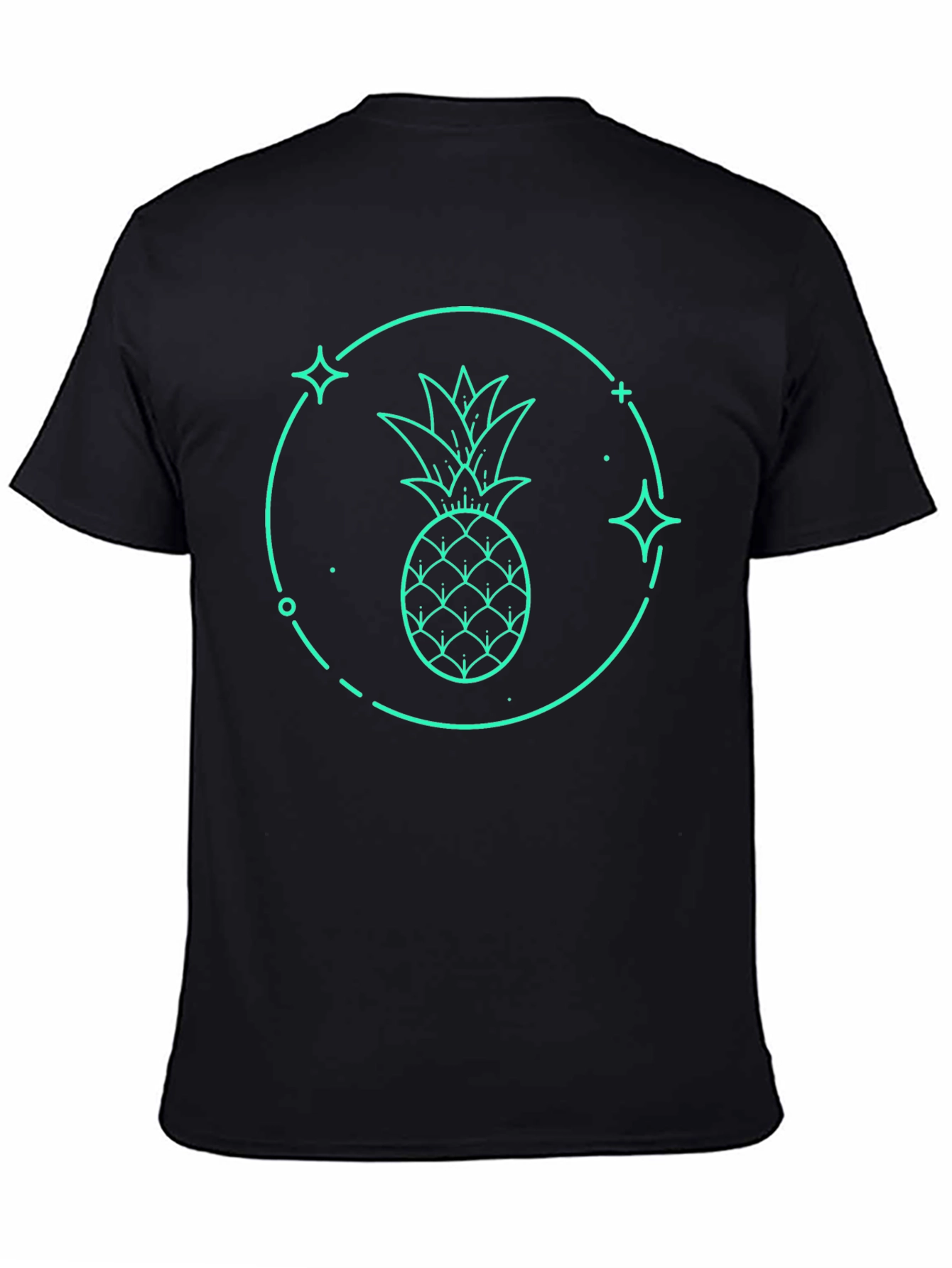 Pineapple Graphic T-Shirt - Black