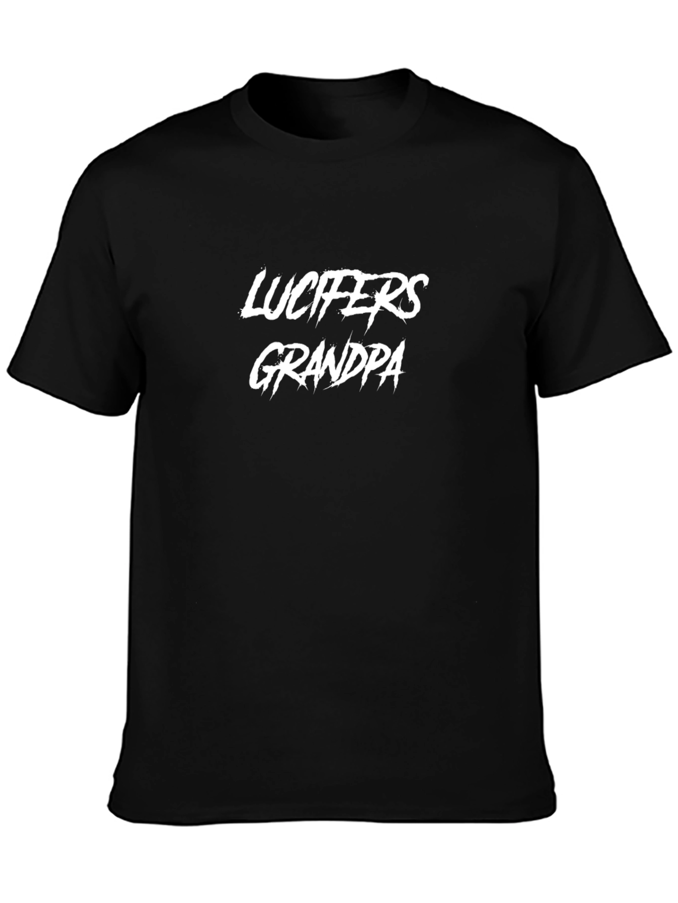 Lucifers Grandpa Black T-Shirt