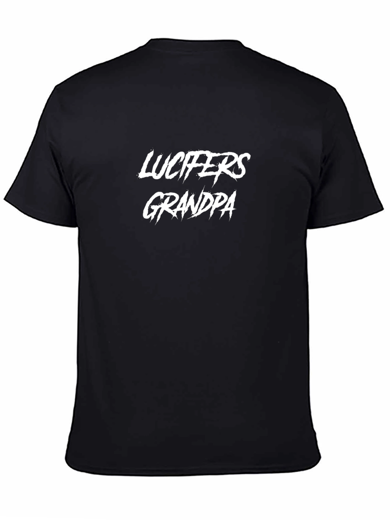 Lucifers Grandpa Black T-Shirt