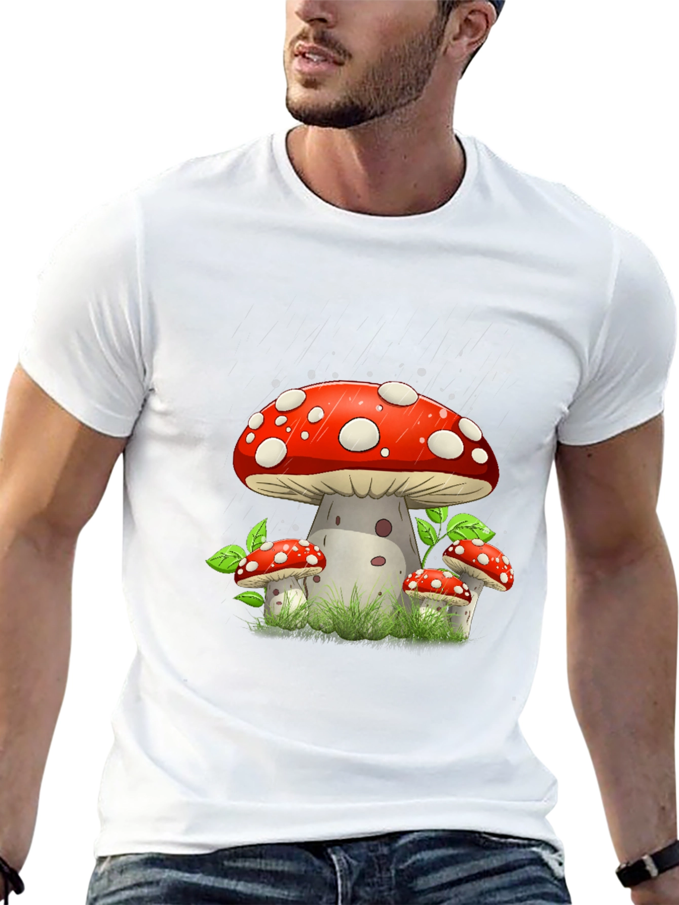 Mushroom Graphic Tee - Funky Style