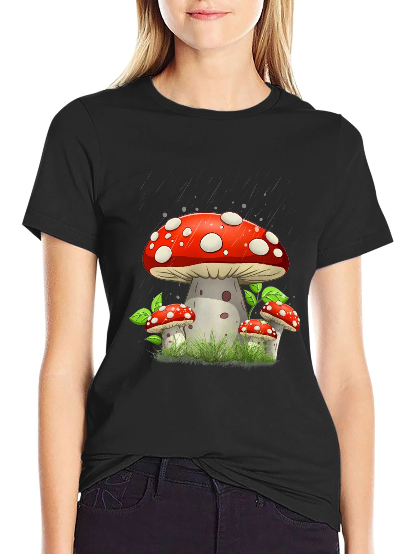 Mushroom Graphic Tee - Funky Style