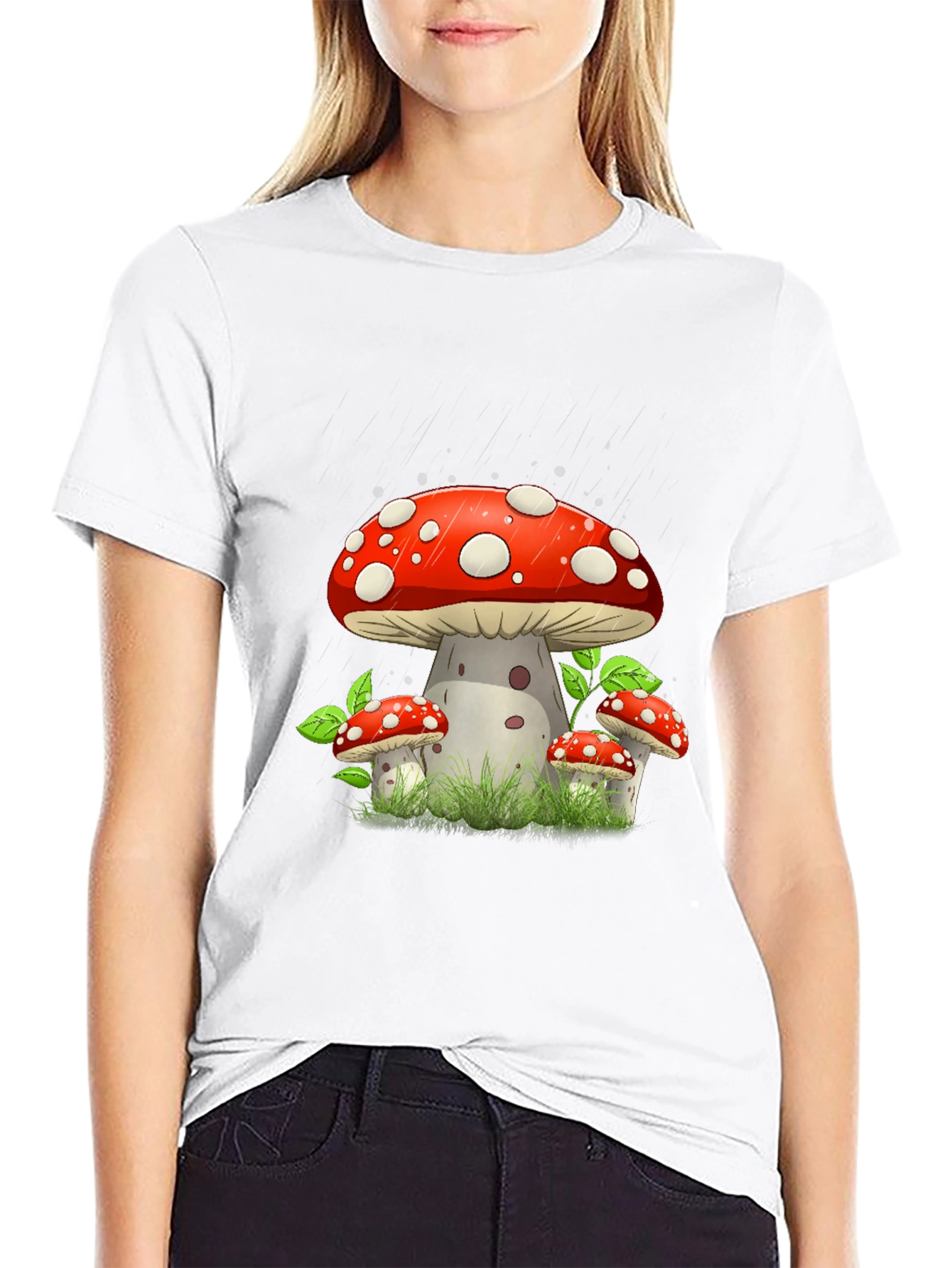 Mushroom Graphic Tee - Funky Style