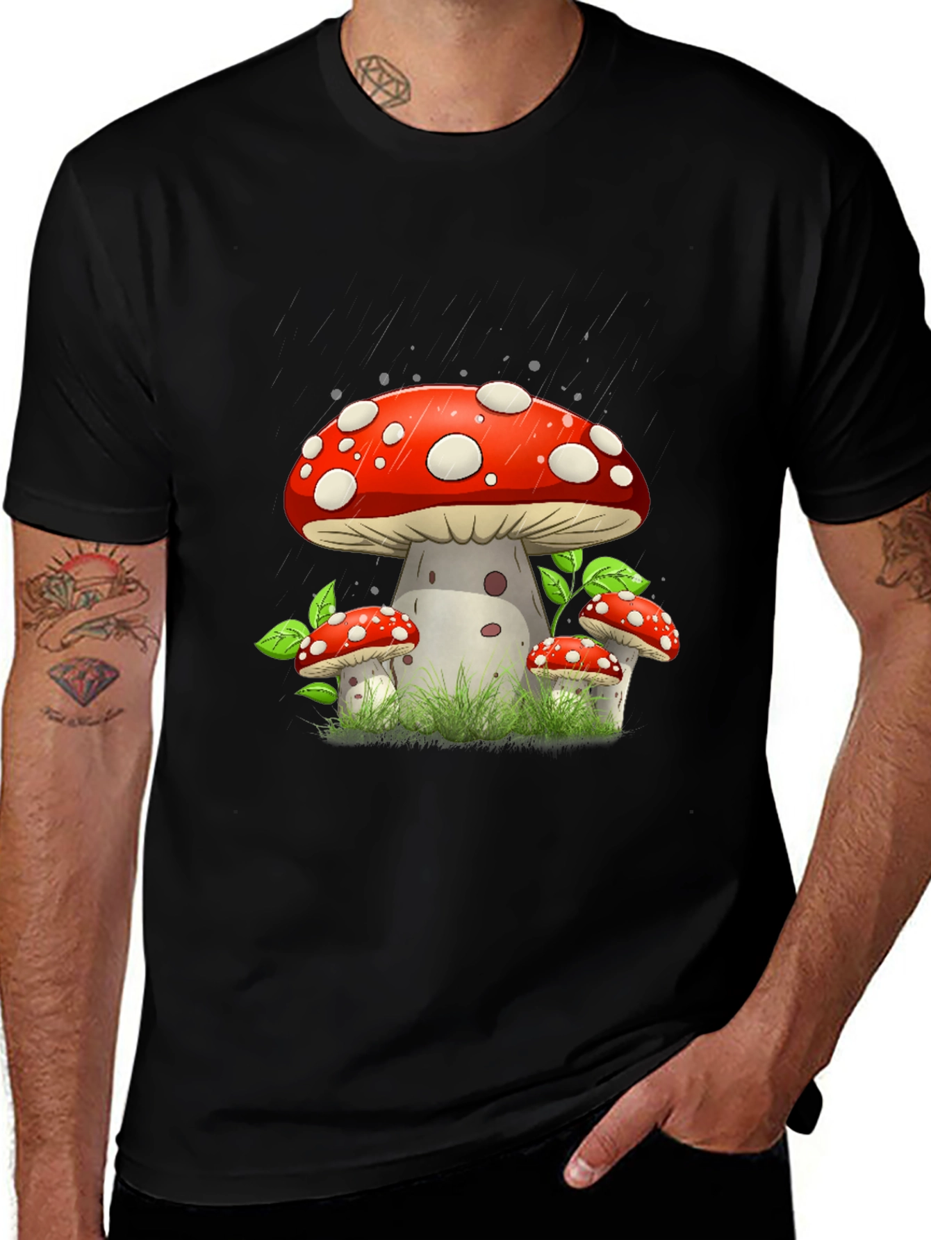 Mushroom Graphic Tee - Funky Style