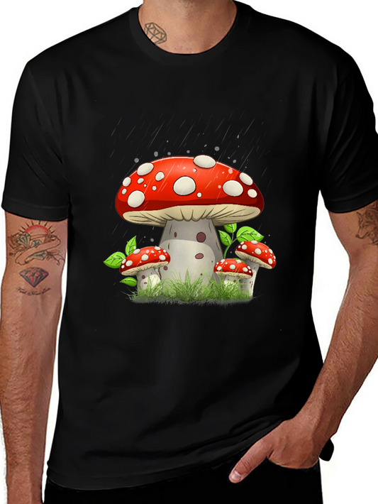 Mushroom Graphic Tee - Funky Style