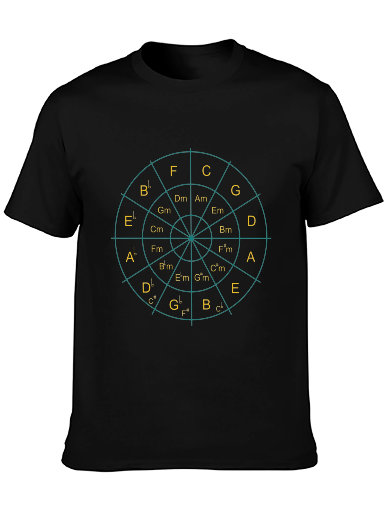 Circle of Fifths Music Theory T-Shirt