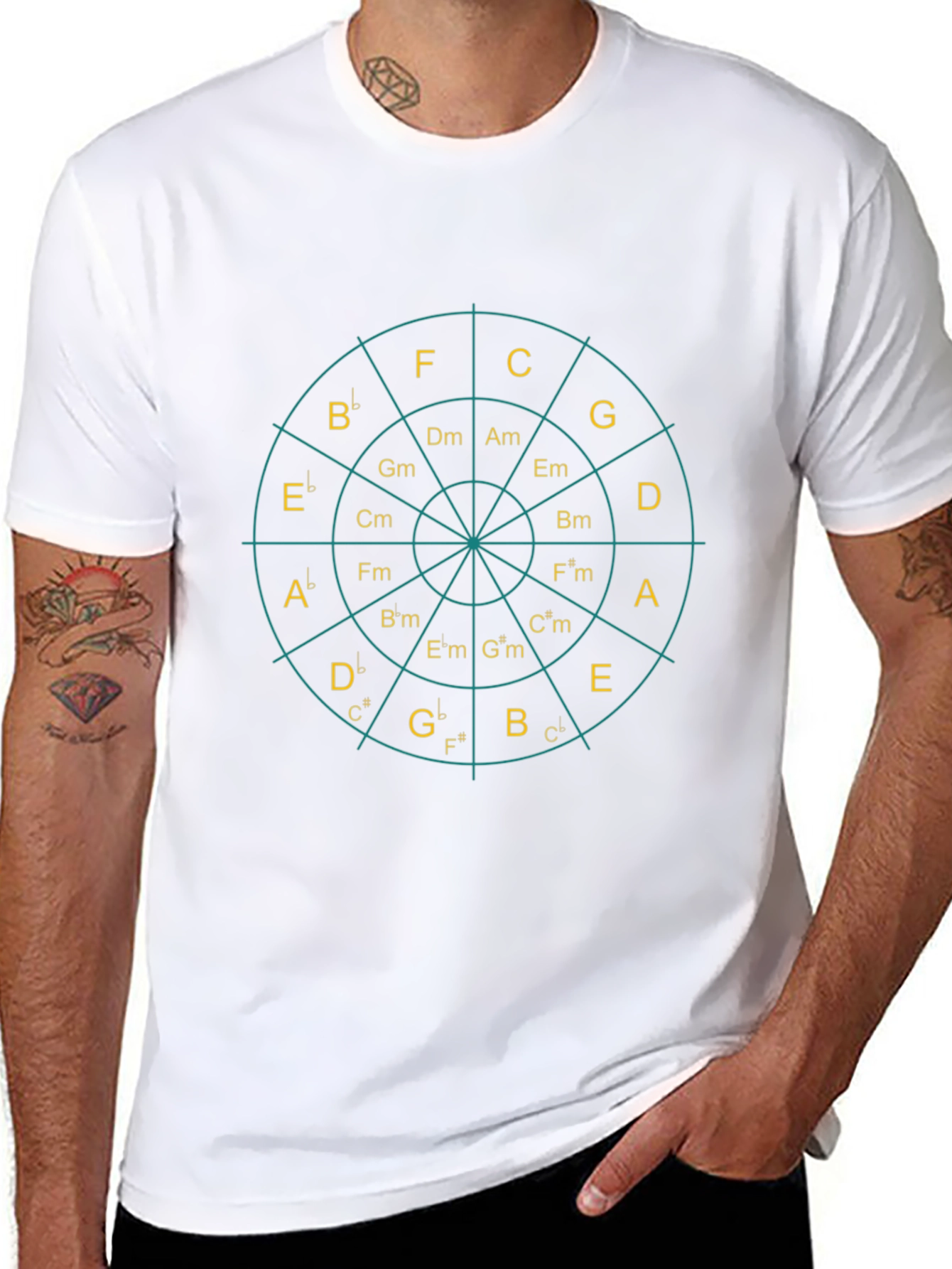 Circle of Fifths Music Theory T-Shirt