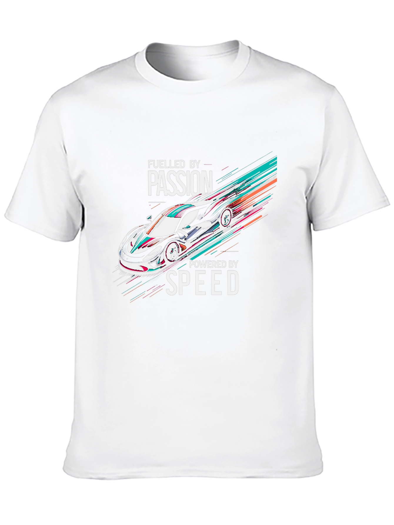 Fueled By Passion Car Graphic Black T-Shirt
