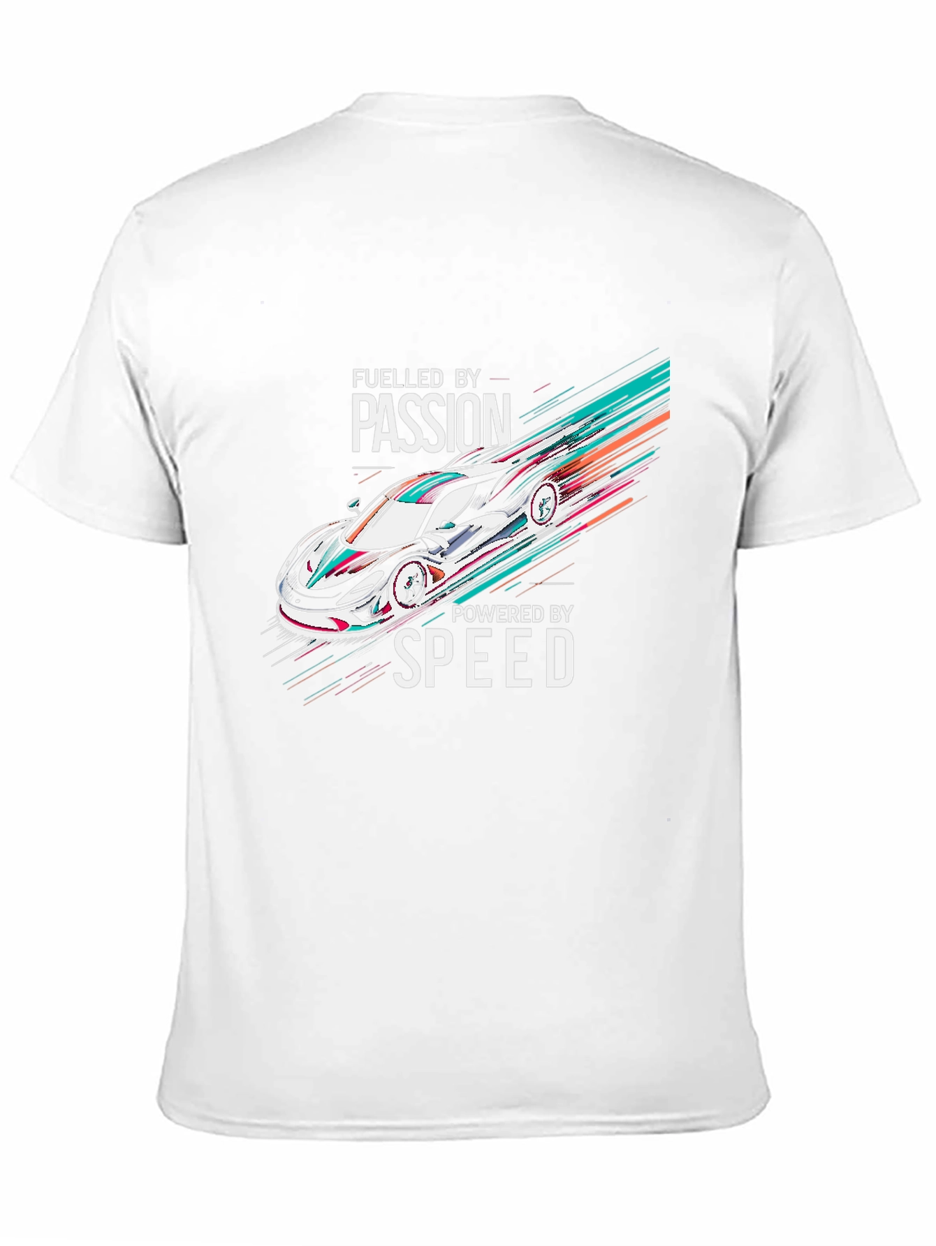 Fueled By Passion Car Graphic Black T-Shirt