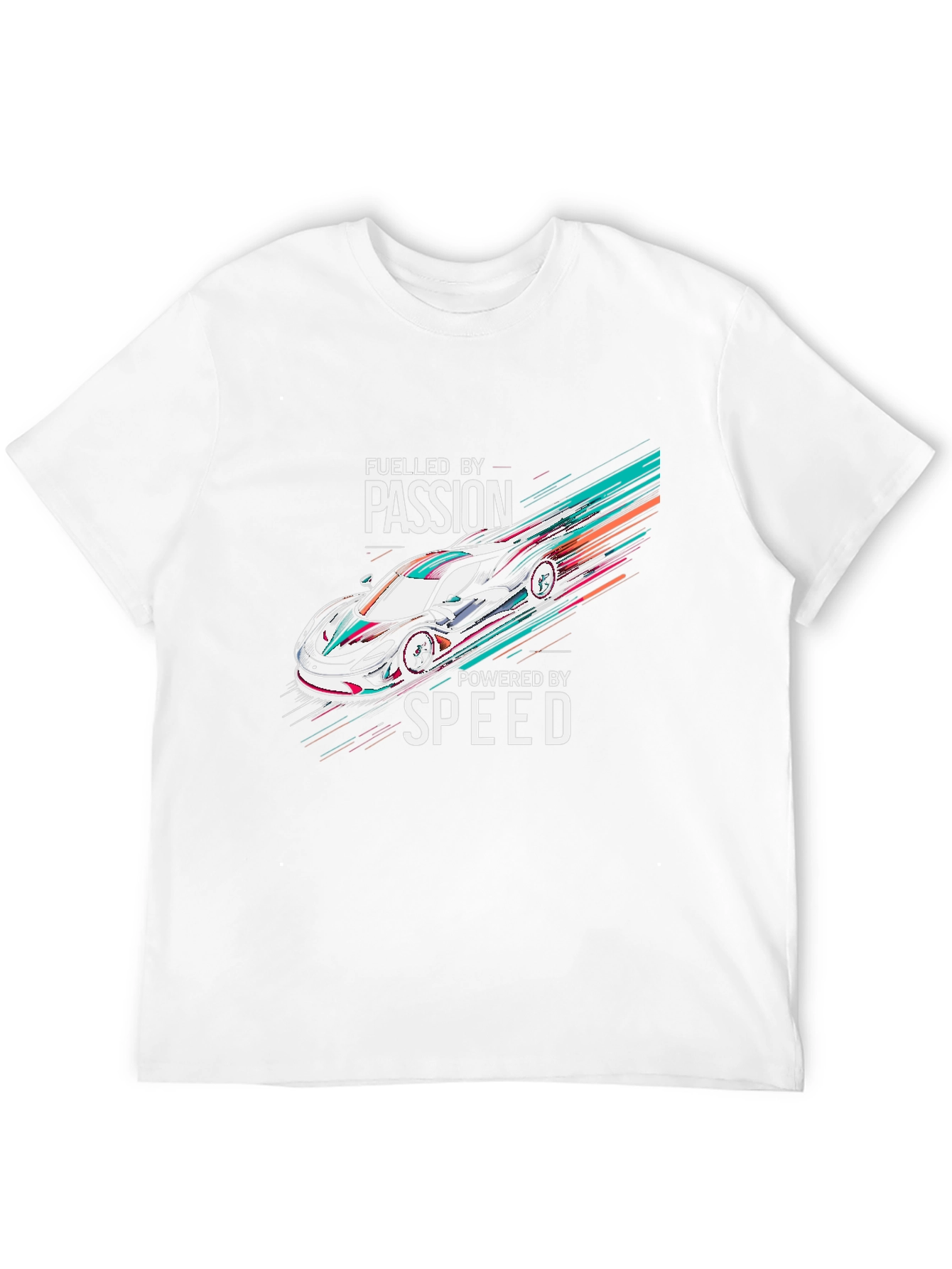 Fueled By Passion Car Graphic Black T-Shirt
