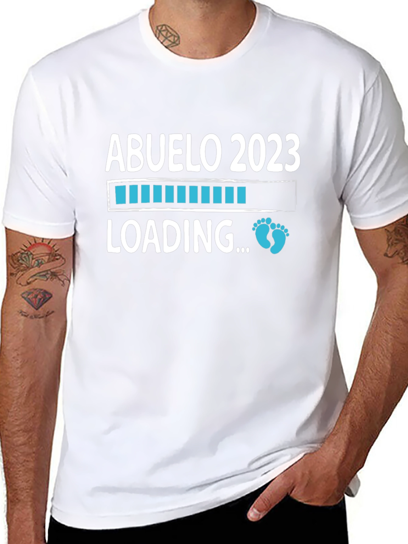 Abuelo 2023 Loading T-Shirt - New Grandfather Gift