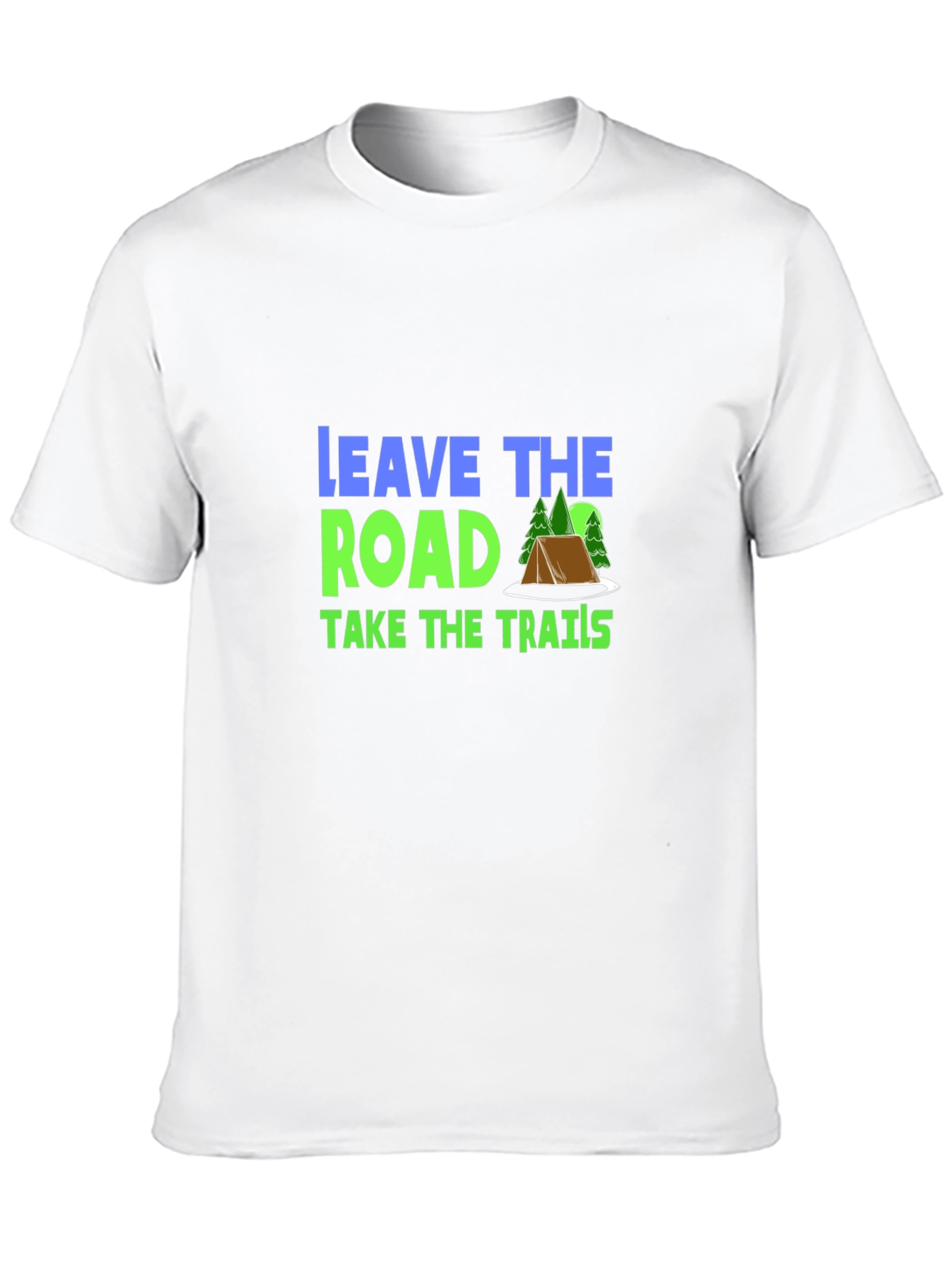 Leave the Road Take the Trails Black Graphic Tee