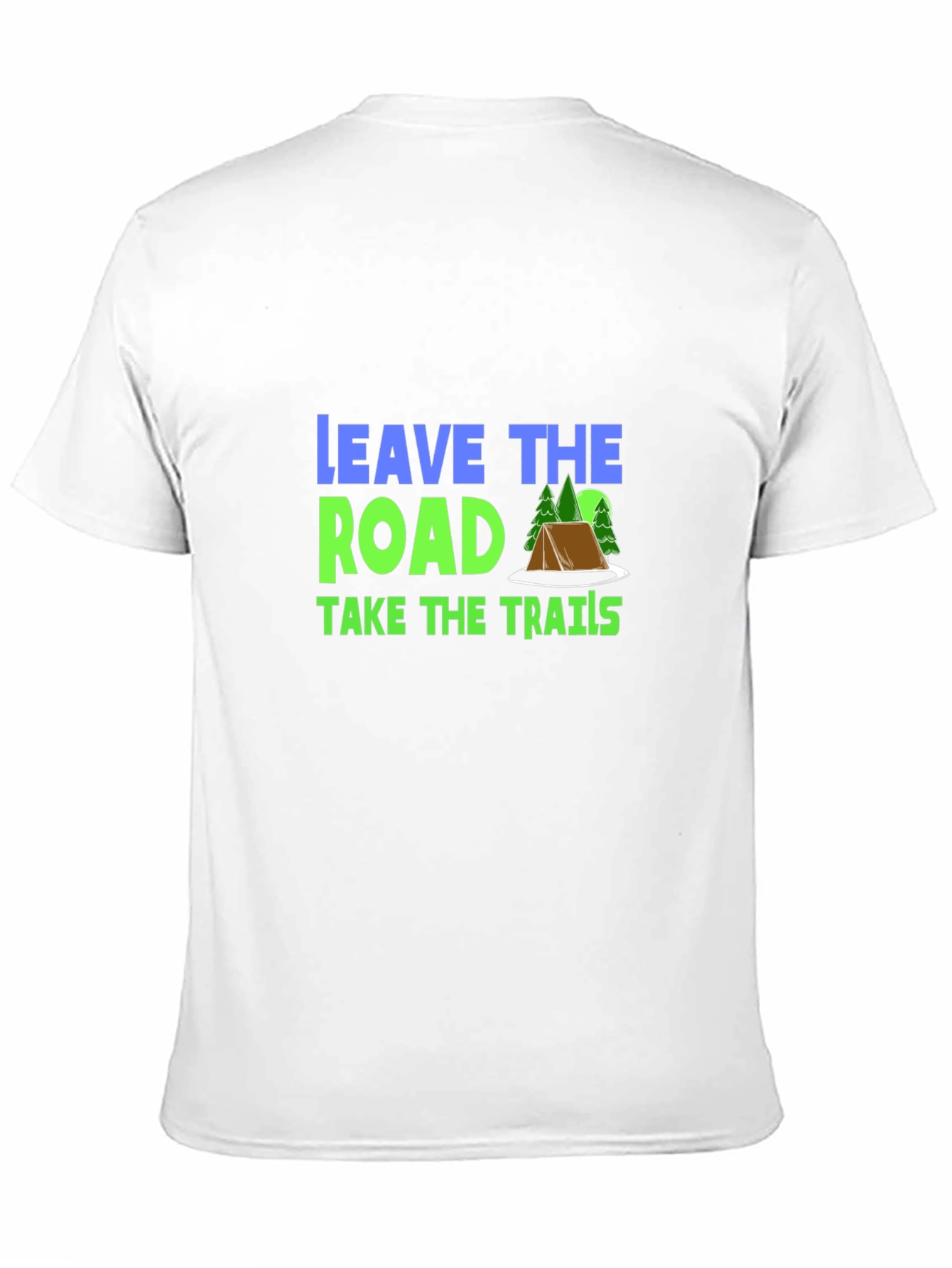 Leave the Road Take the Trails Black Graphic Tee