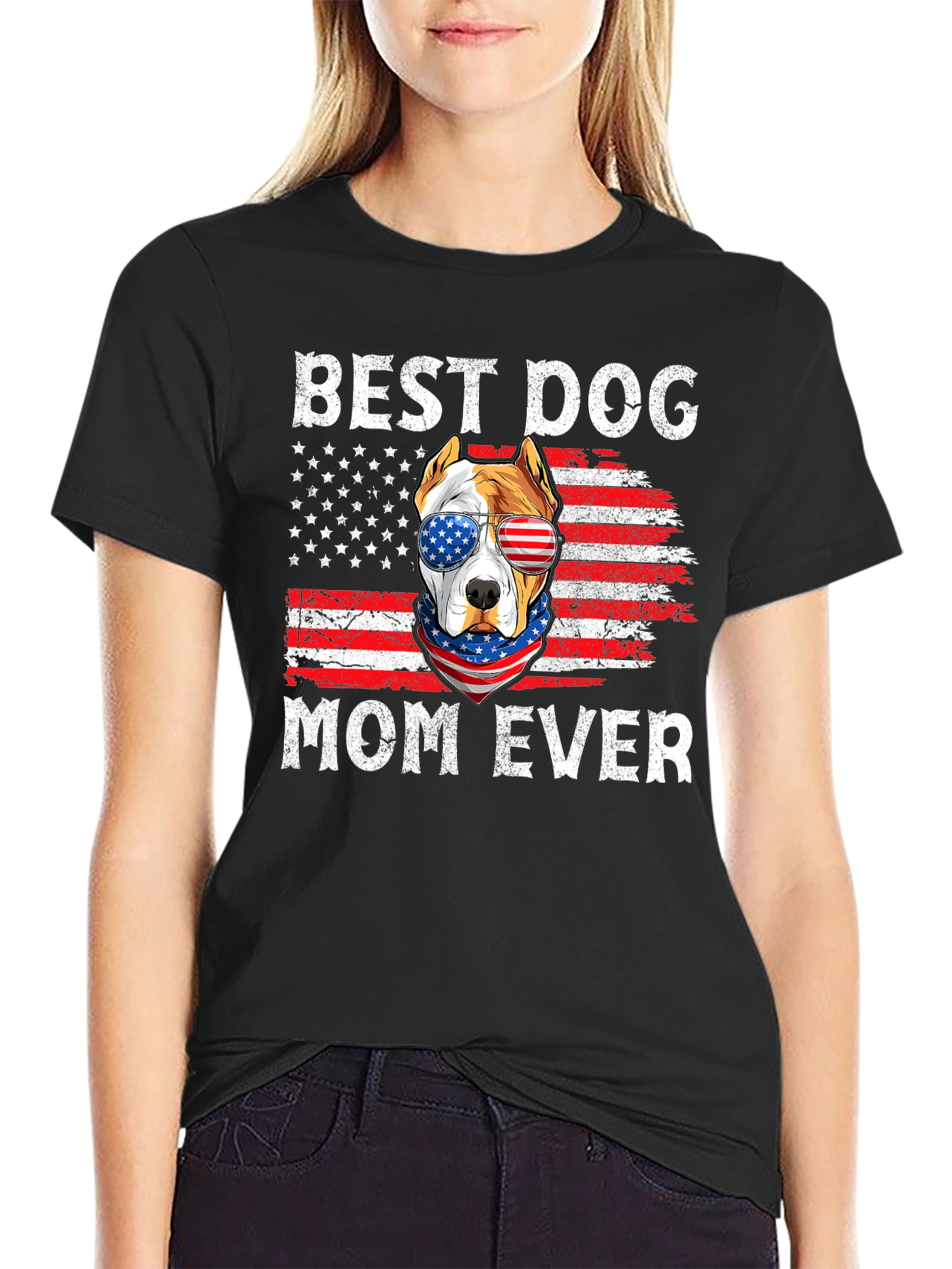 Best Dog Mom Ever Graphic T-Shirt