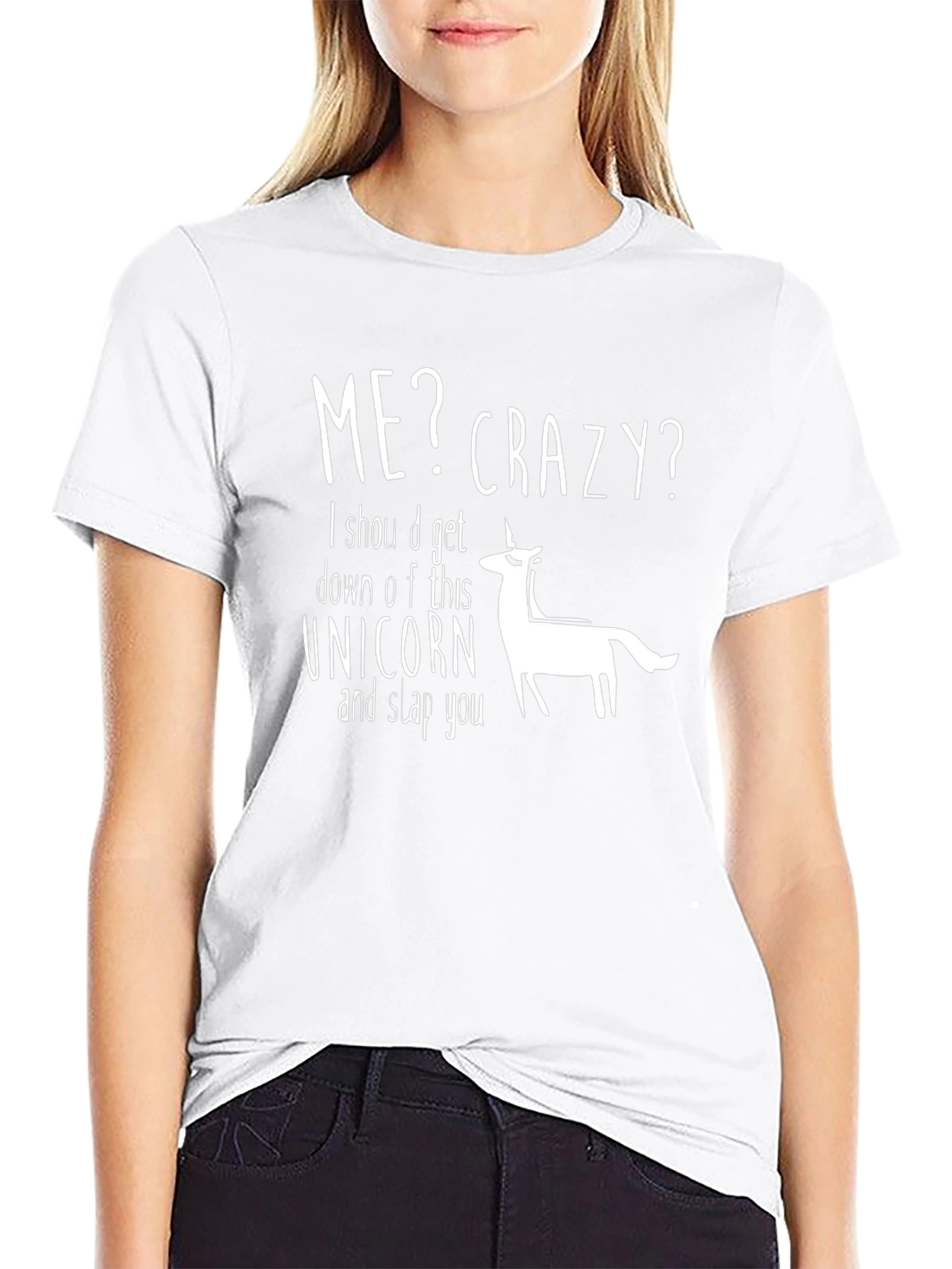 Me Crazy Unicorn Graphic T-Shirt