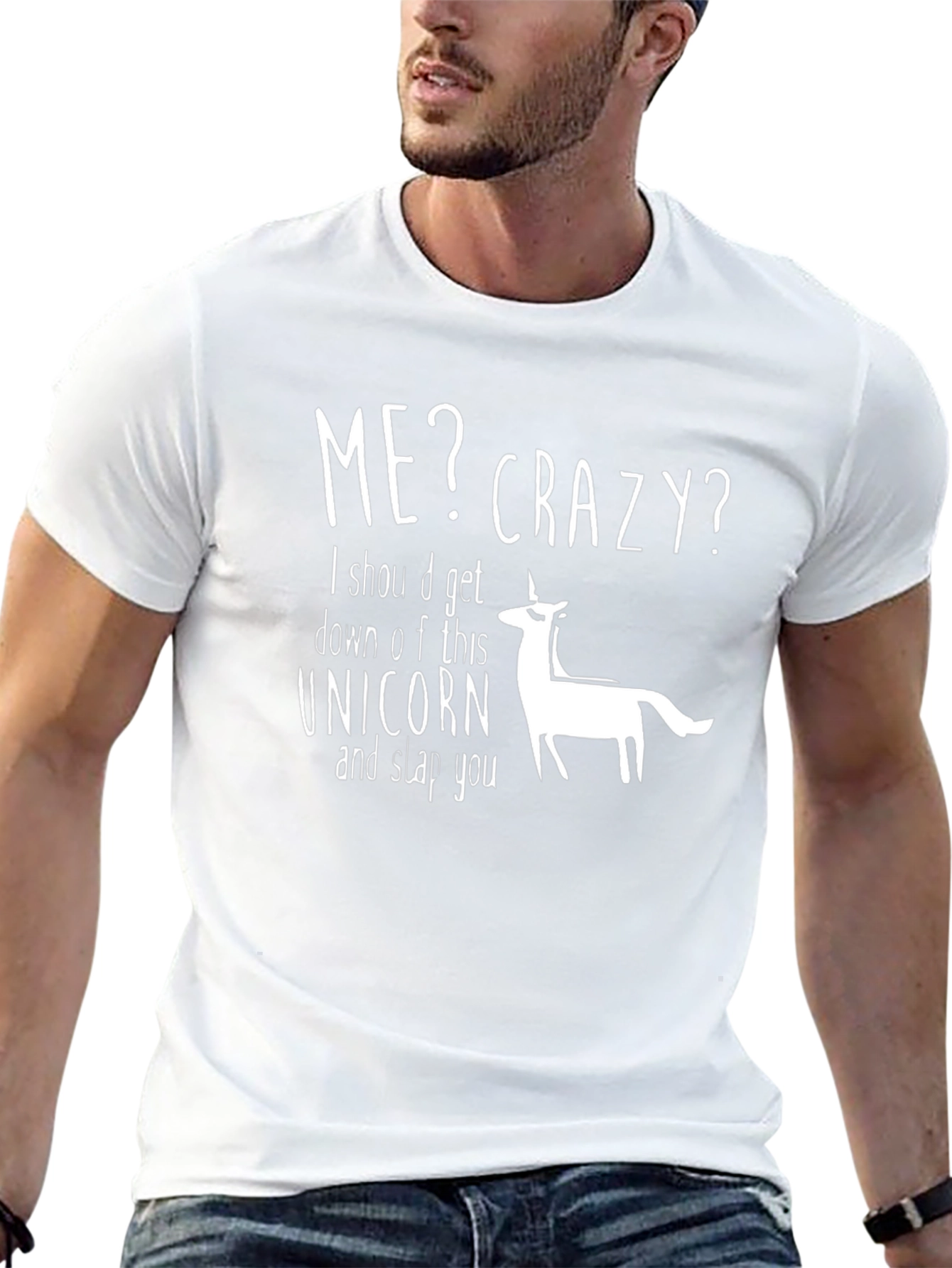 Me Crazy Unicorn Graphic T-Shirt
