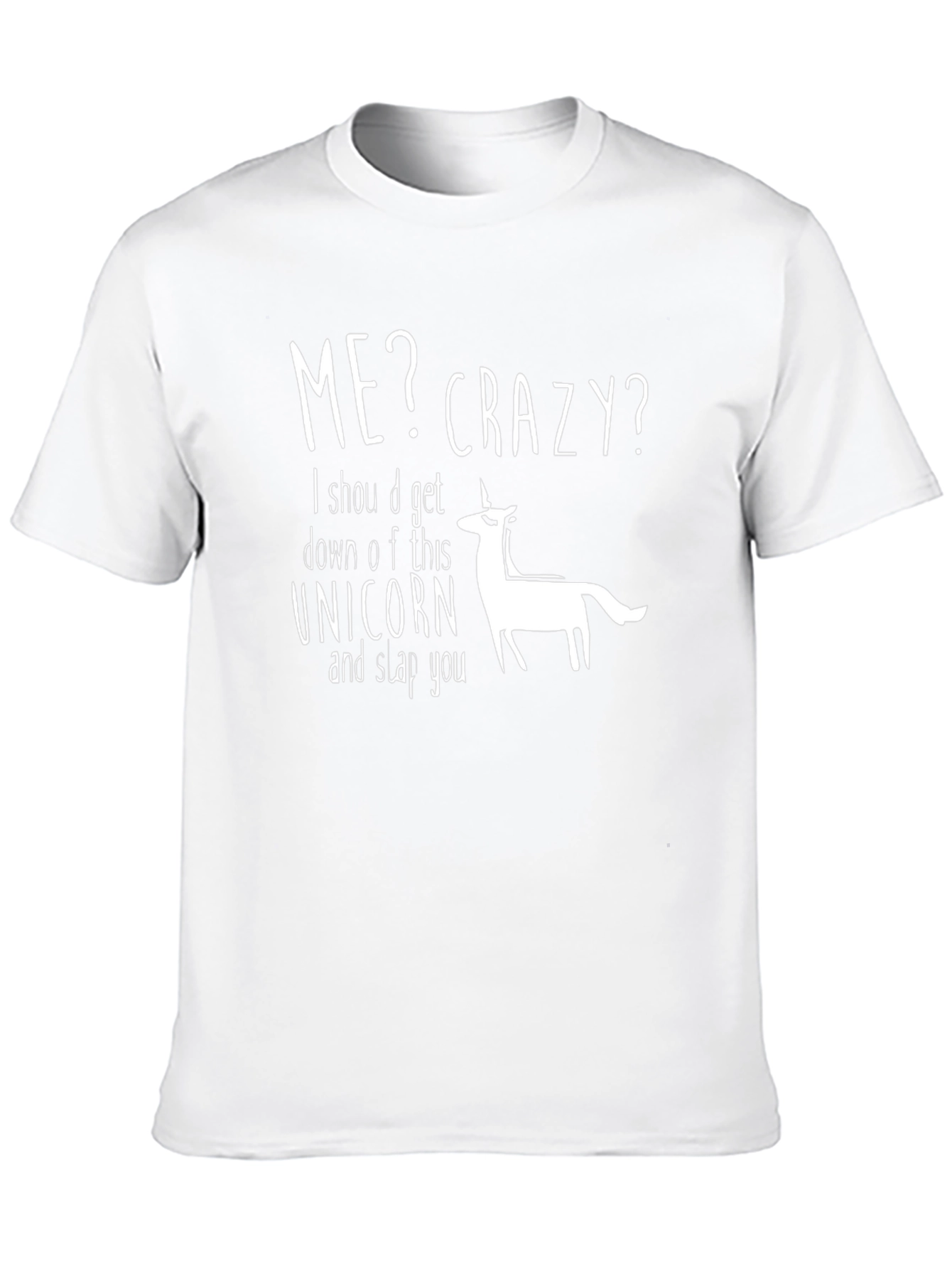 Me Crazy Unicorn Graphic T-Shirt