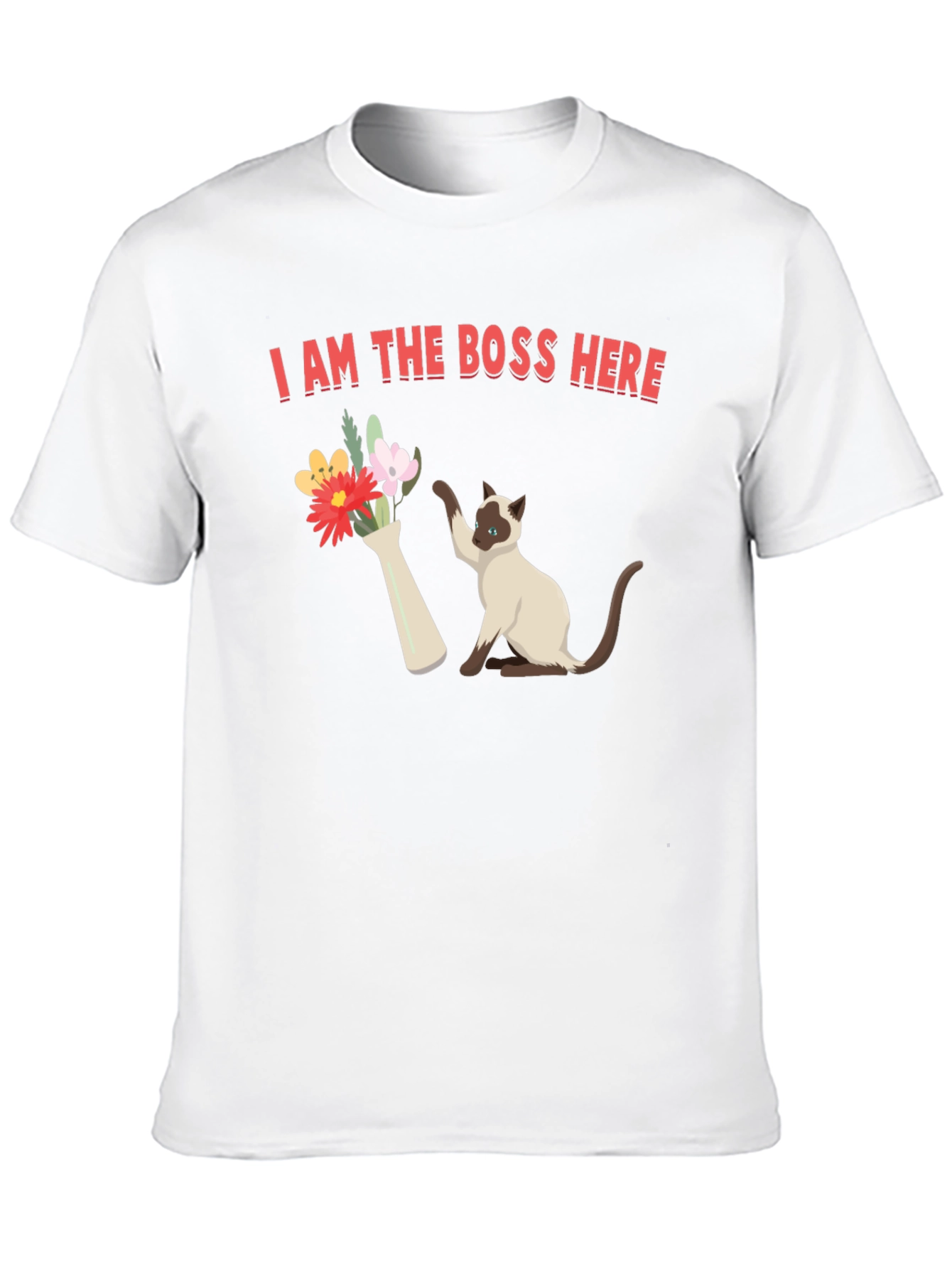 I Am The Boss Here Cat T-Shirt