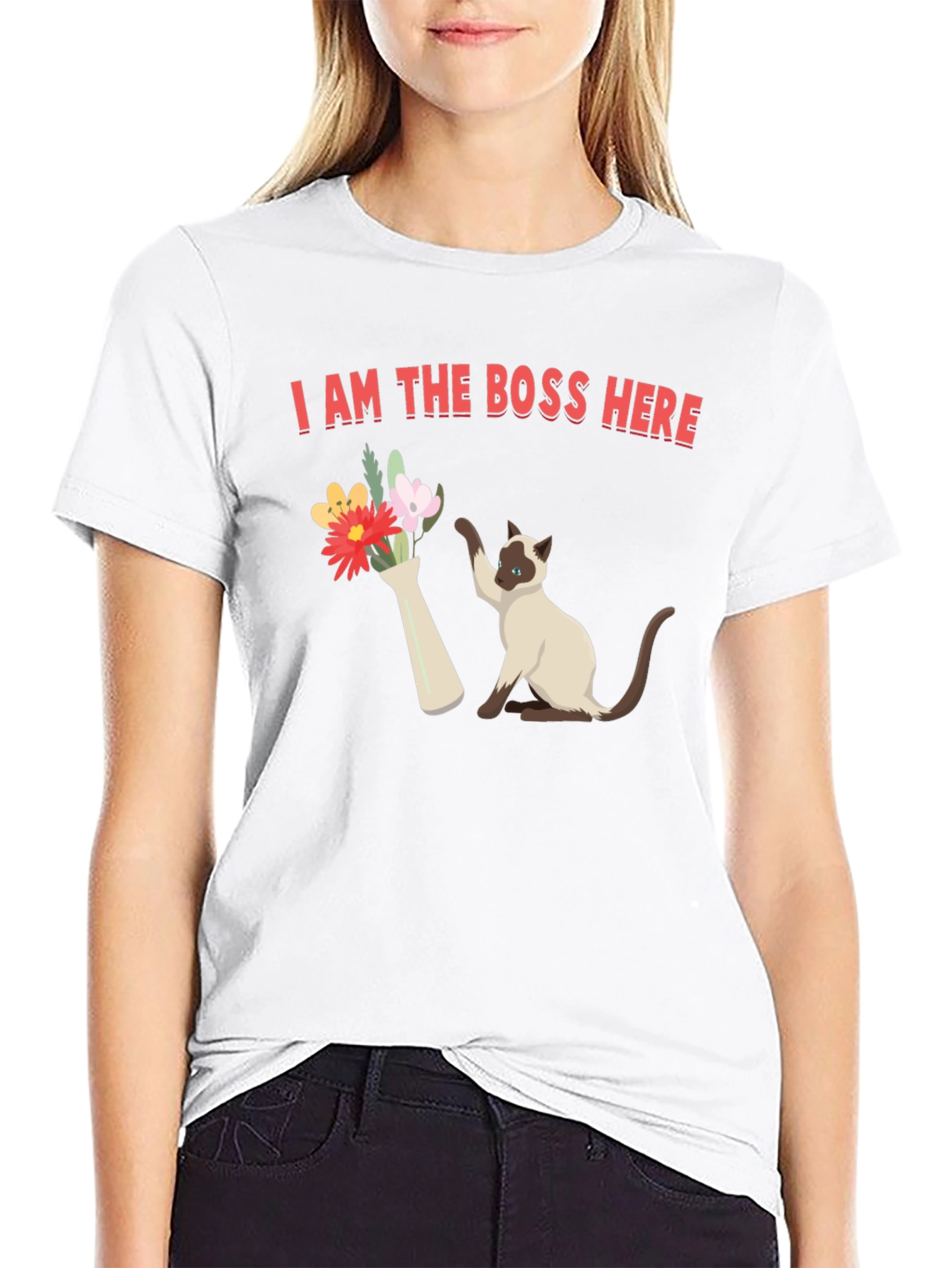 I Am The Boss Here Cat T-Shirt