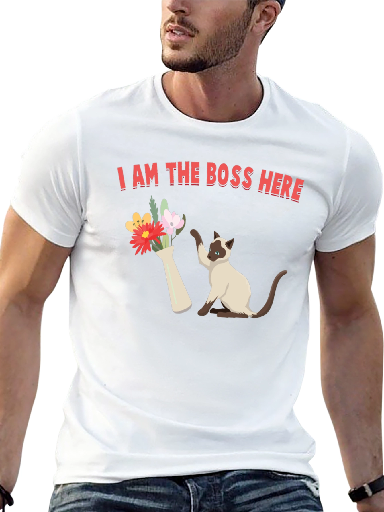 I Am The Boss Here Cat T-Shirt