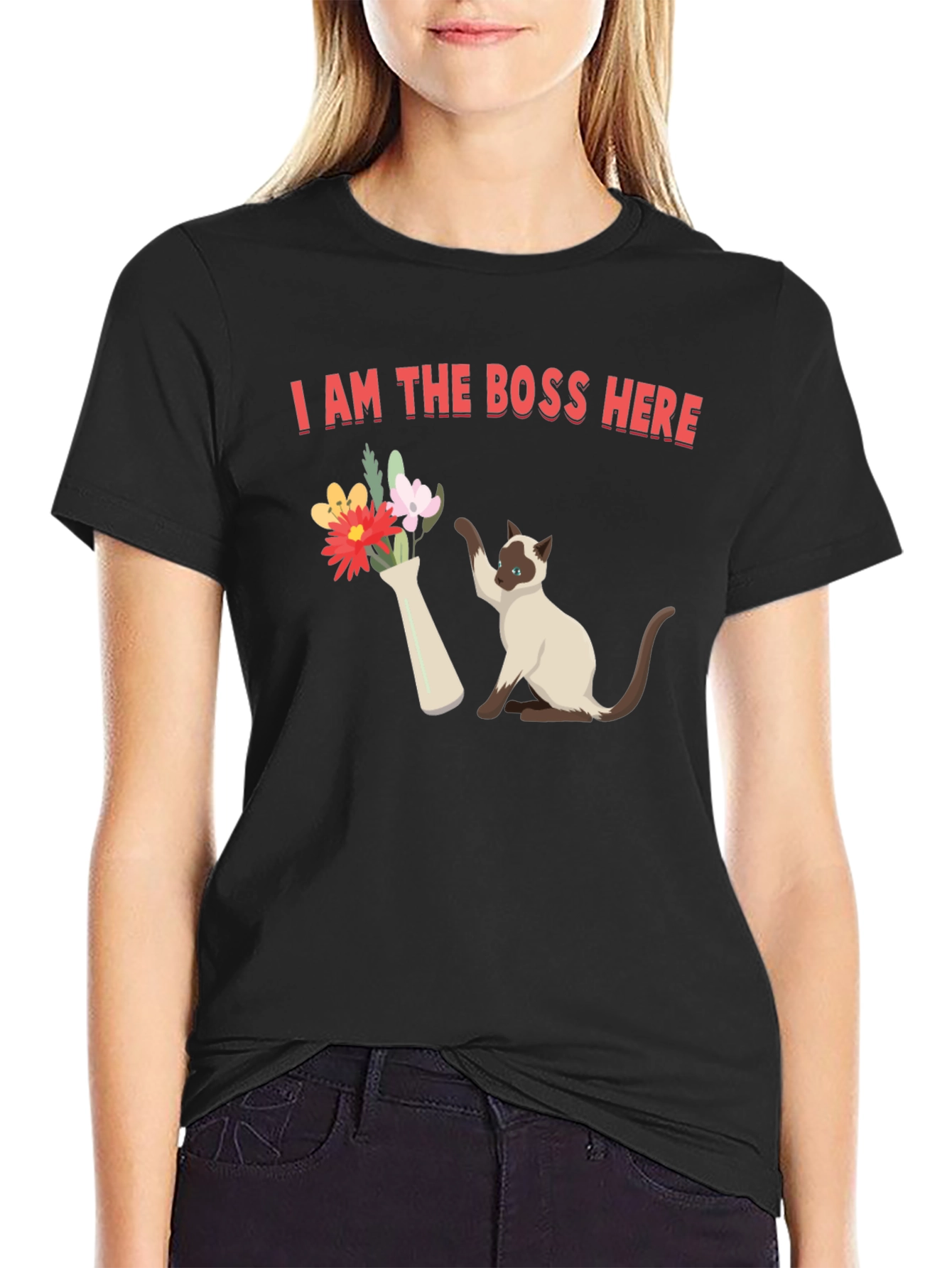 I Am The Boss Here Cat T-Shirt