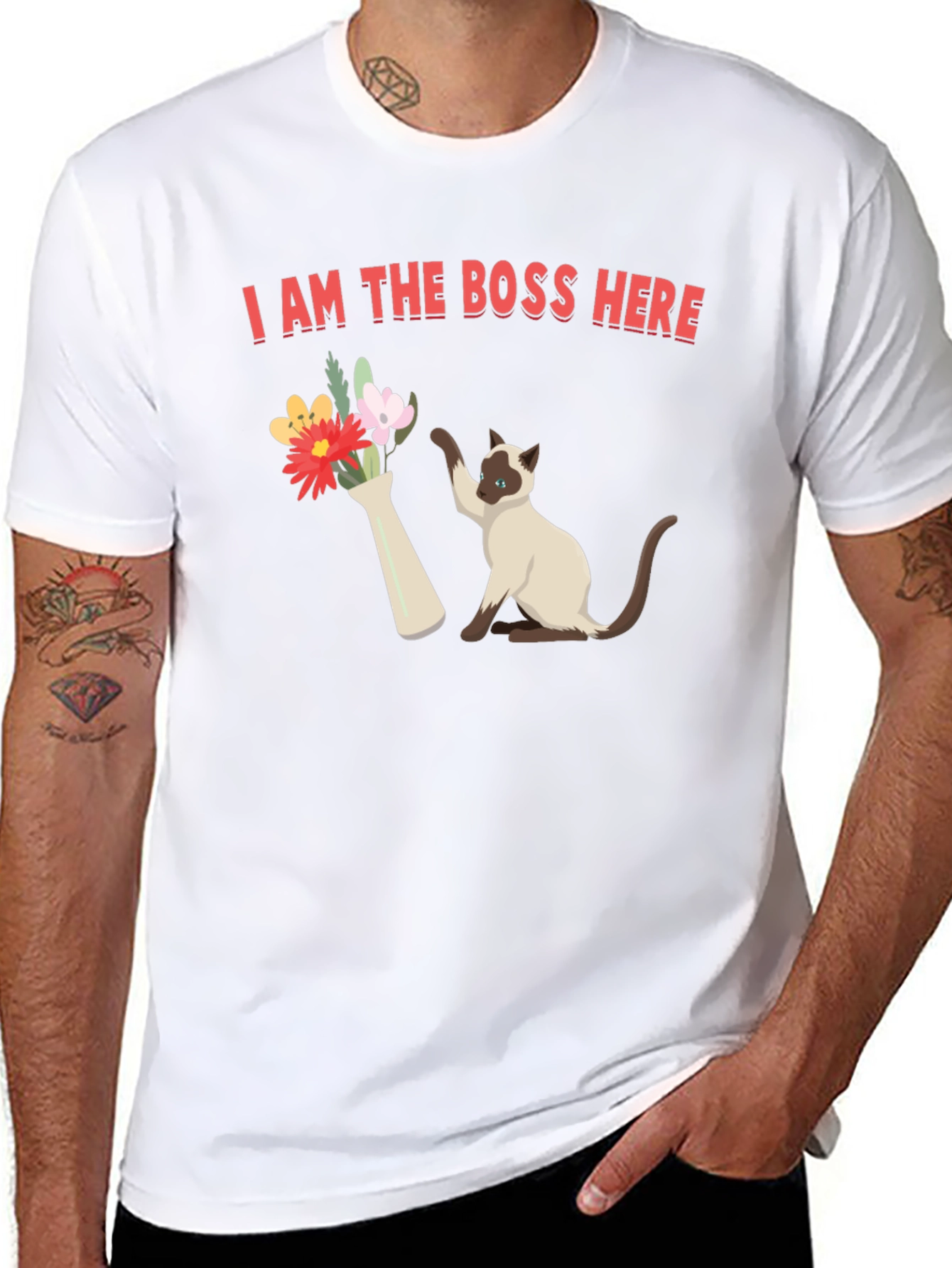 I Am The Boss Here Cat T-Shirt