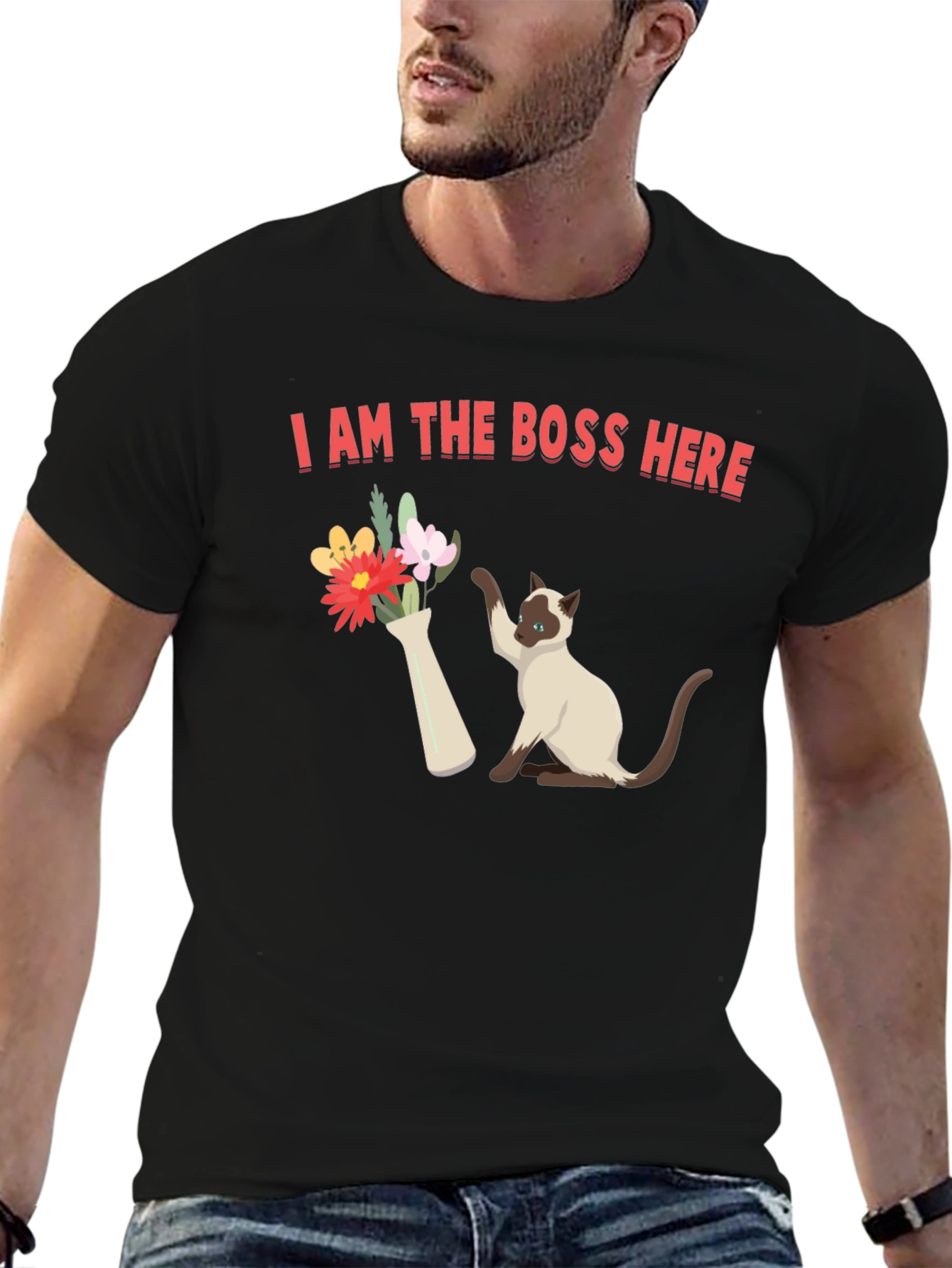 I Am The Boss Here Cat T-Shirt