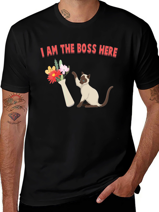 I Am The Boss Here Cat T-Shirt