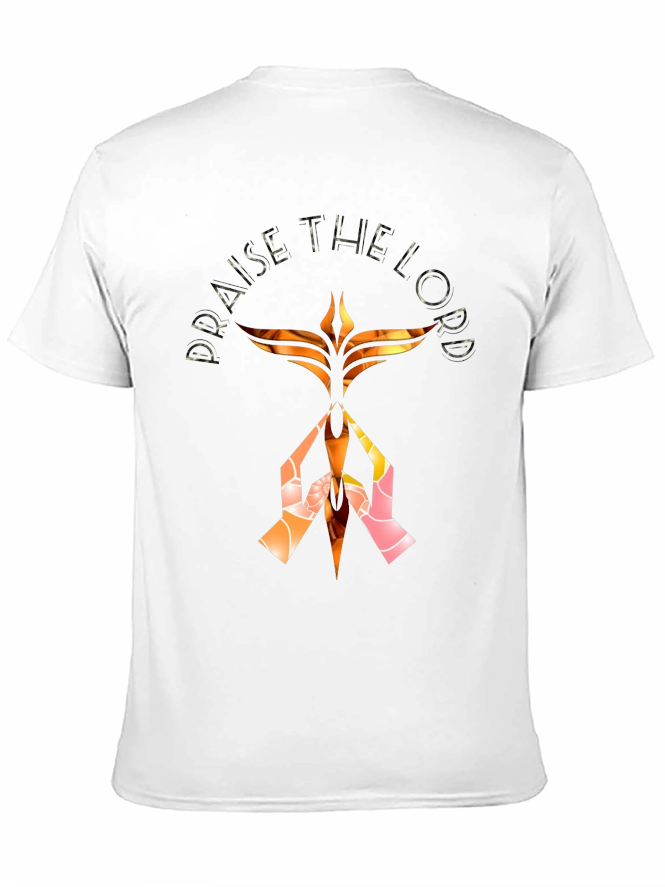 Praise The Lord Graphic Print Black T-Shirt