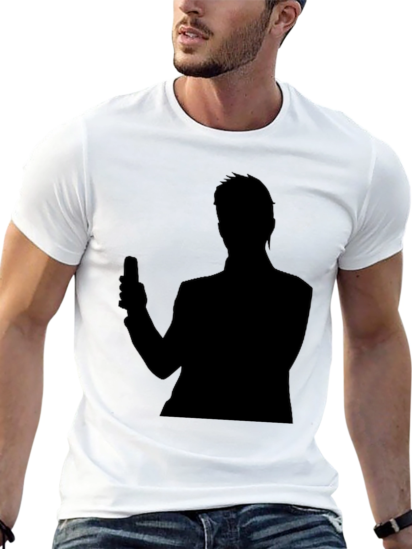 Silhouette Graphic Tee - Black