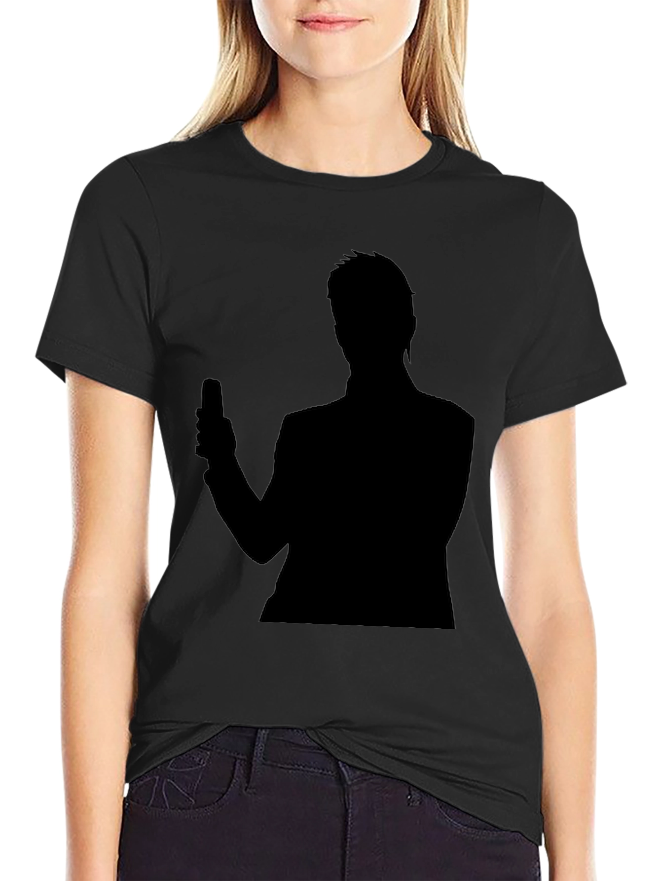 Silhouette Graphic Tee - Black