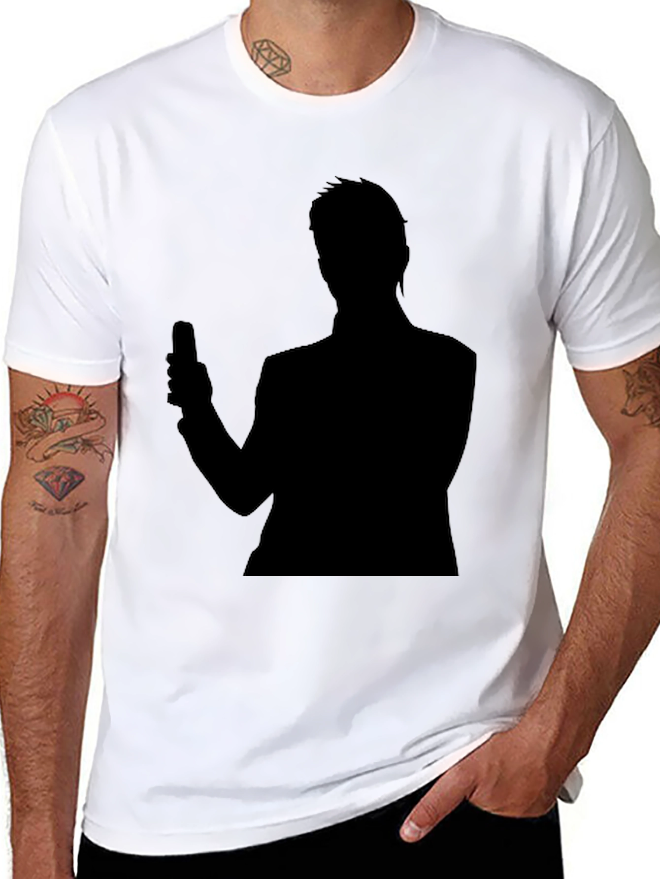 Silhouette Graphic Tee - Black