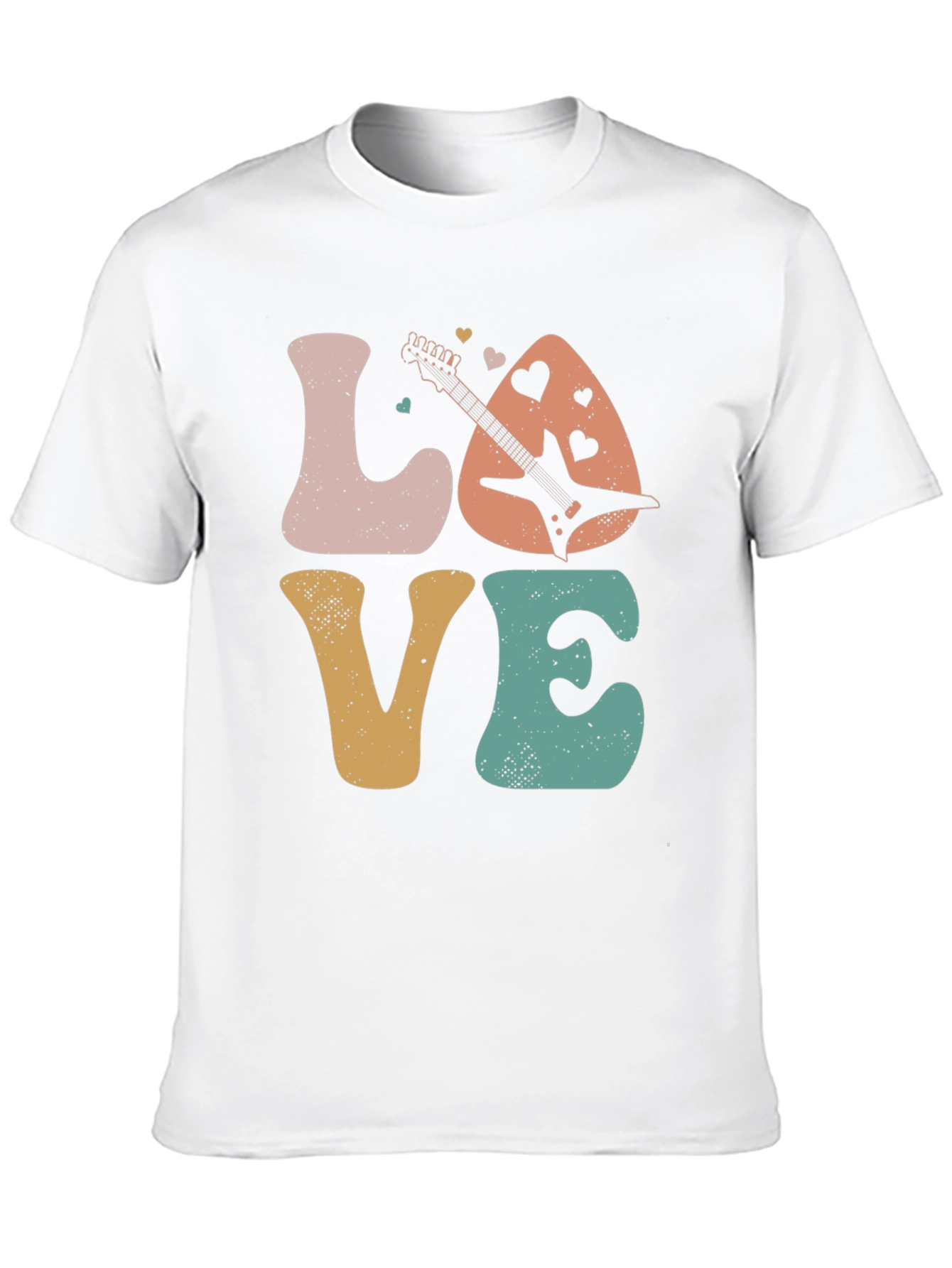 Retro Love Guitar Graphic Tee
