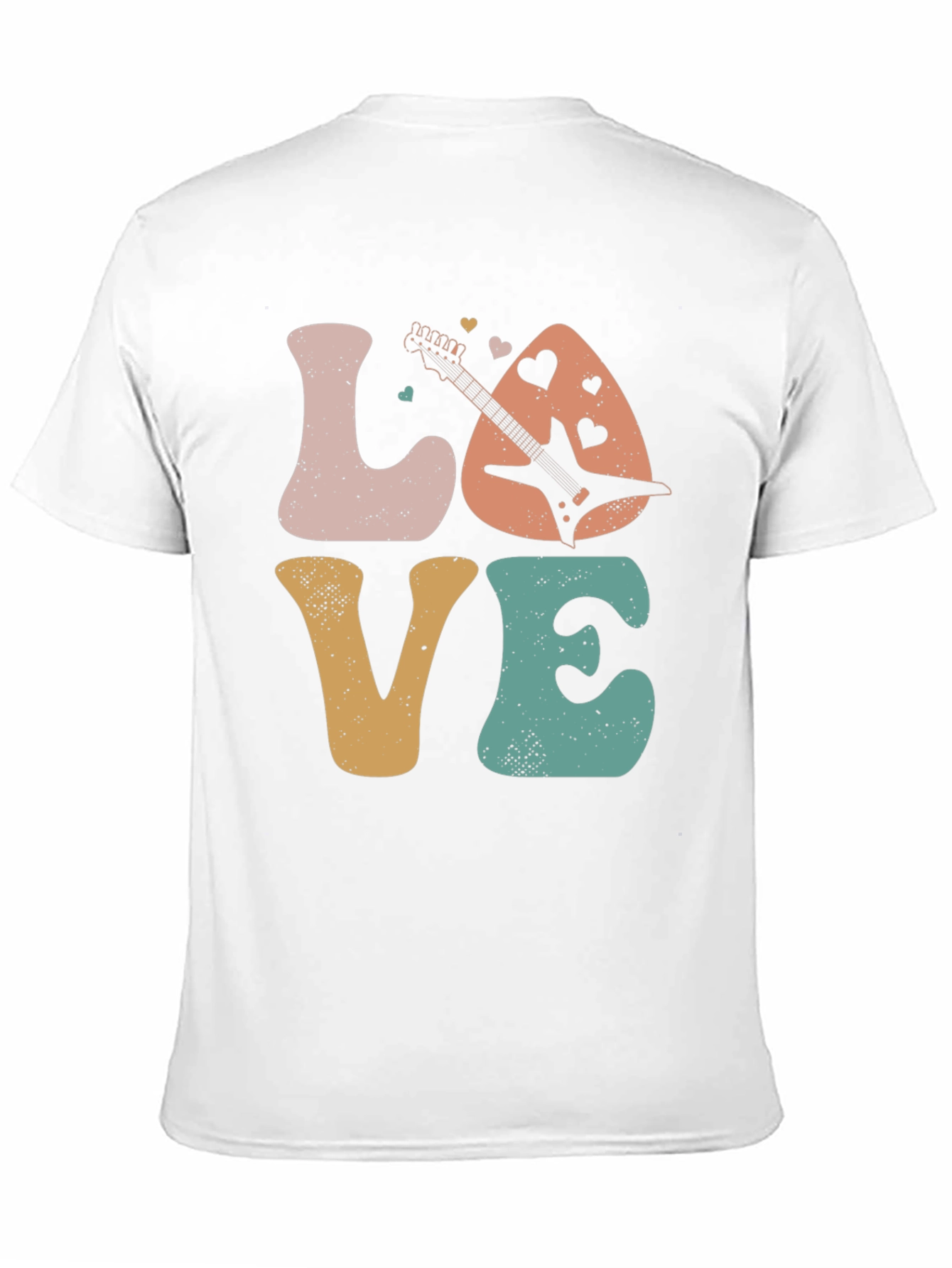 Retro Love Guitar Graphic Tee