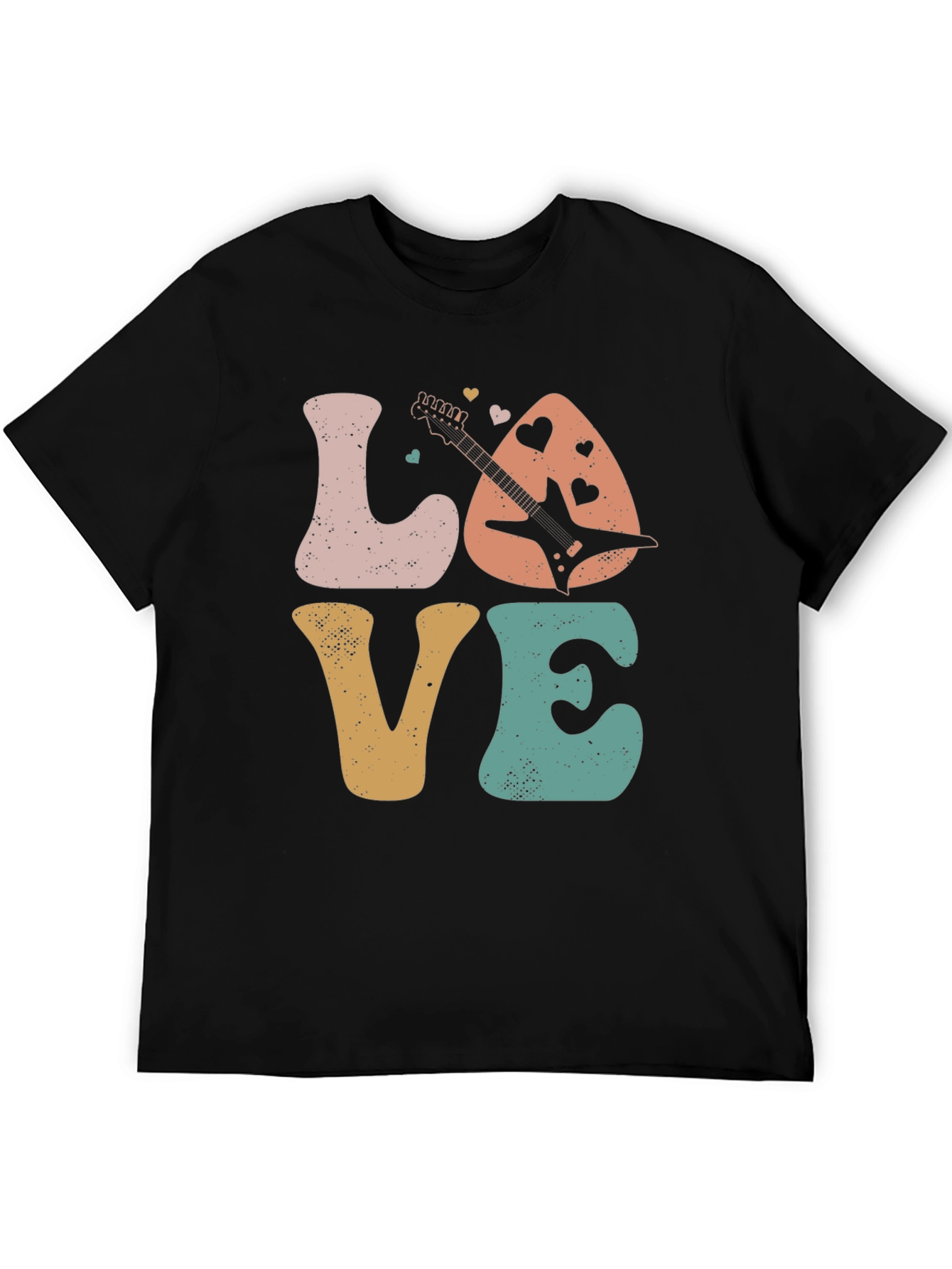 Retro Love Guitar Graphic Tee