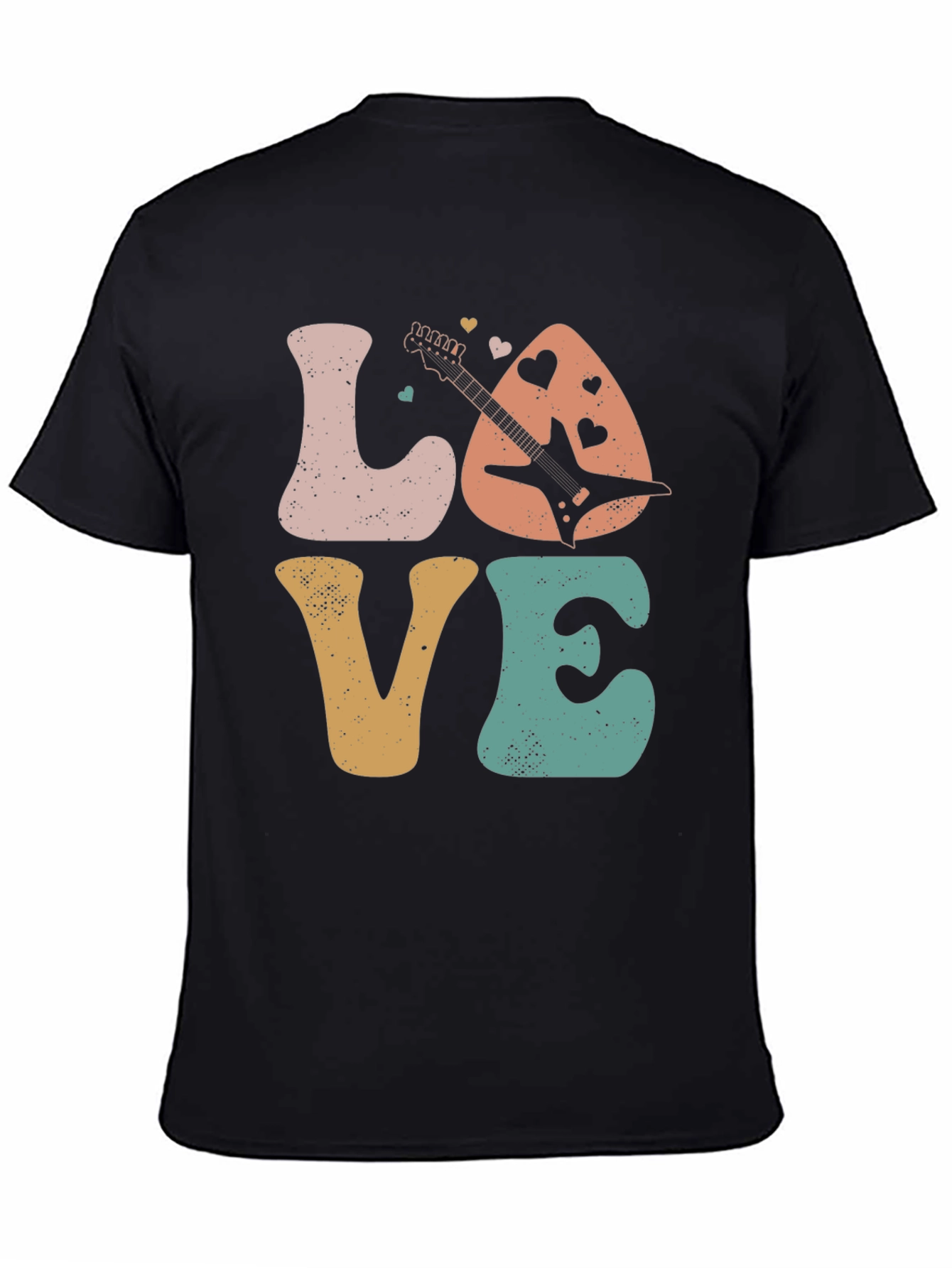 Retro Love Guitar Graphic Tee