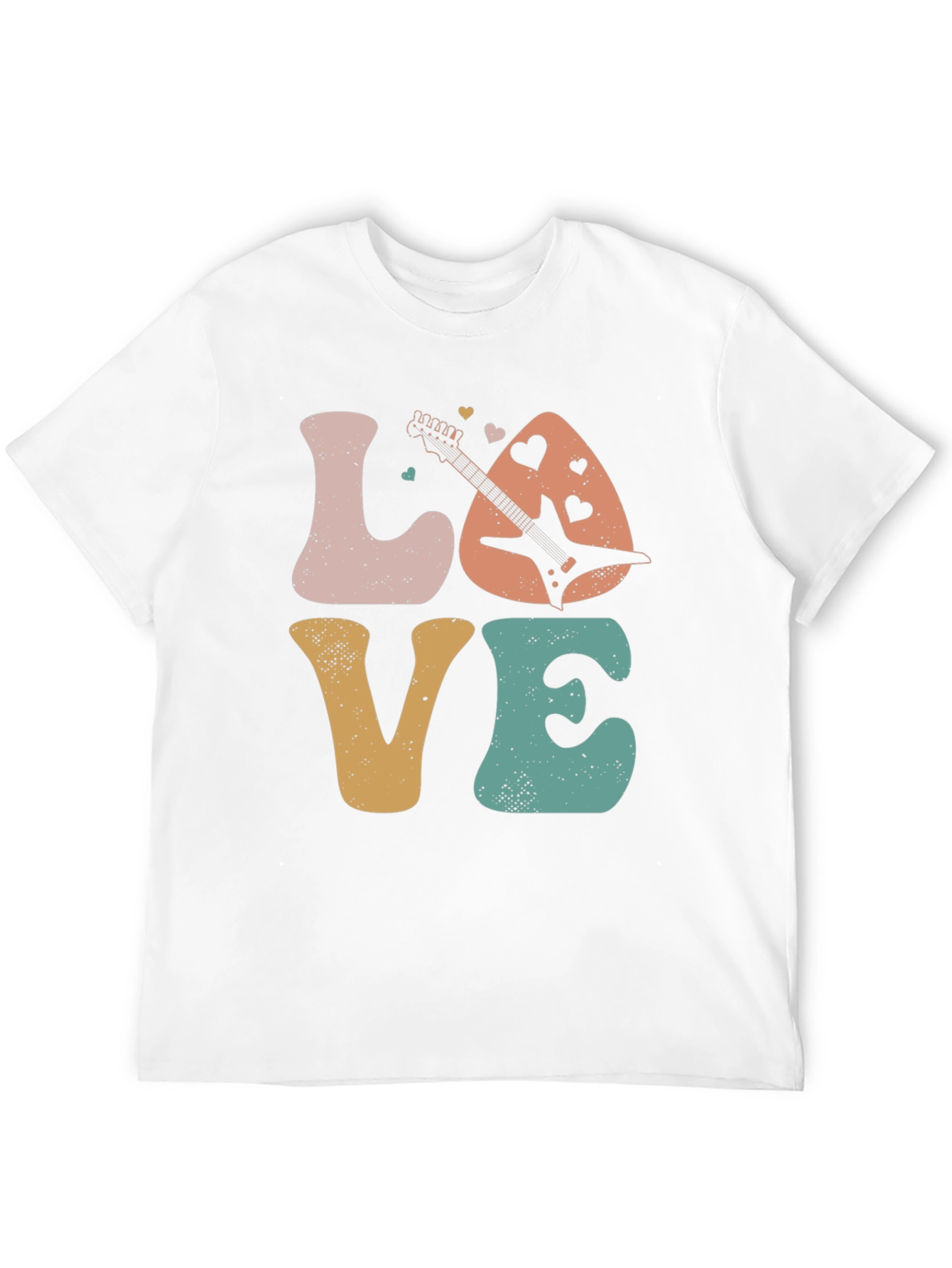 Retro Love Guitar Graphic Tee