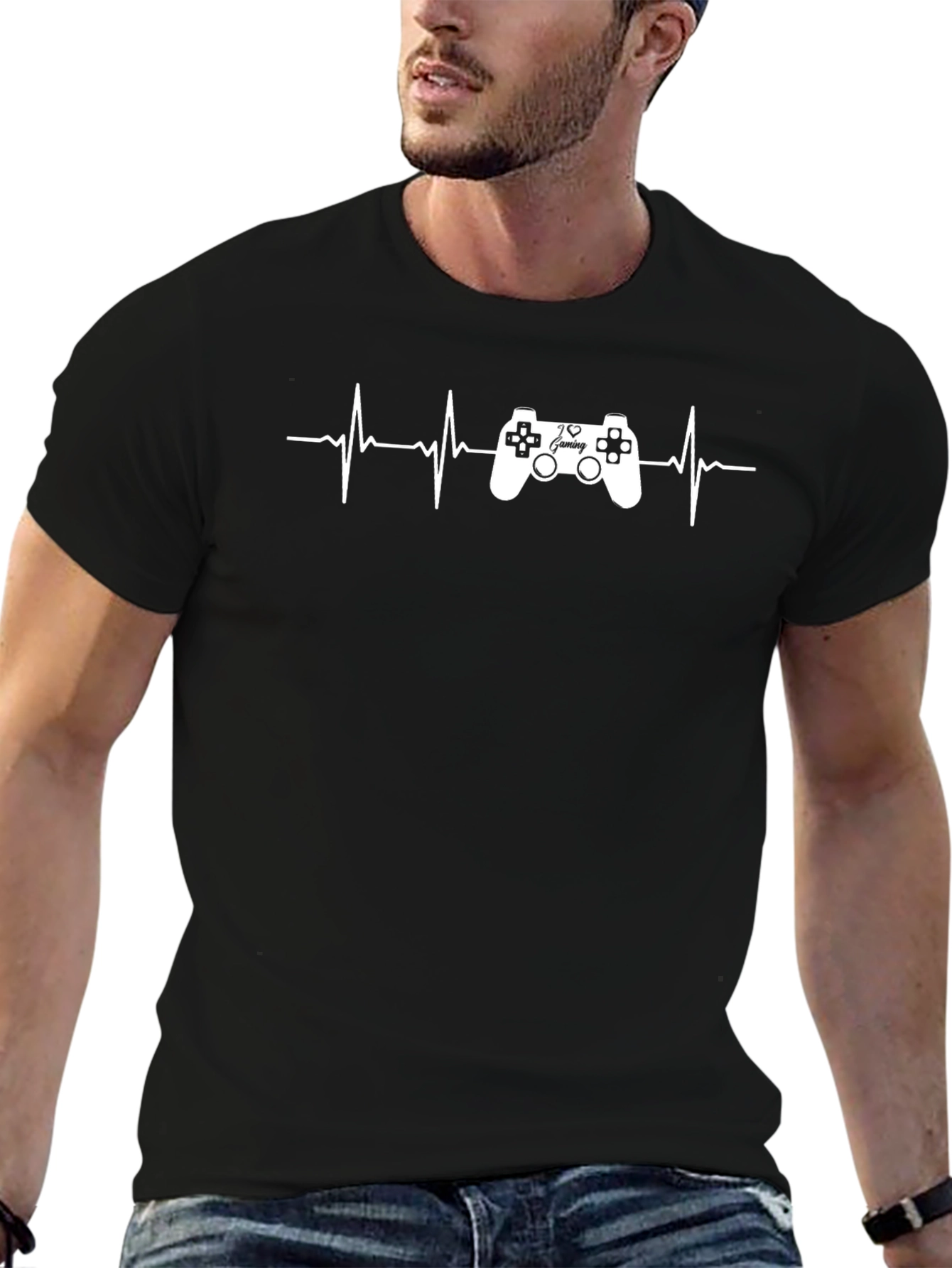 Gamer Heartbeat T-Shirt - Love Gaming Pulse Tee