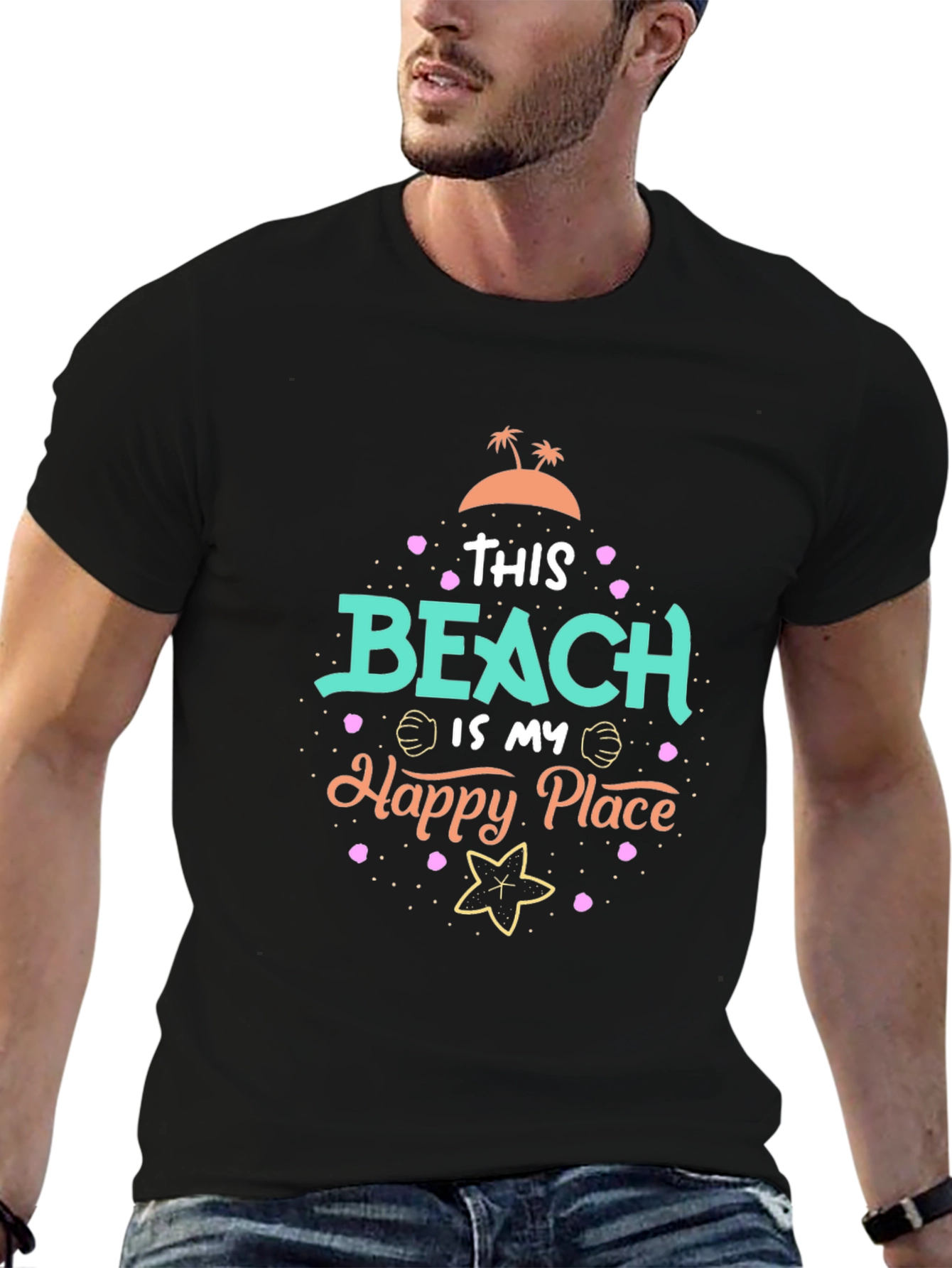 Beach Is My Happy Place Graphic Tee