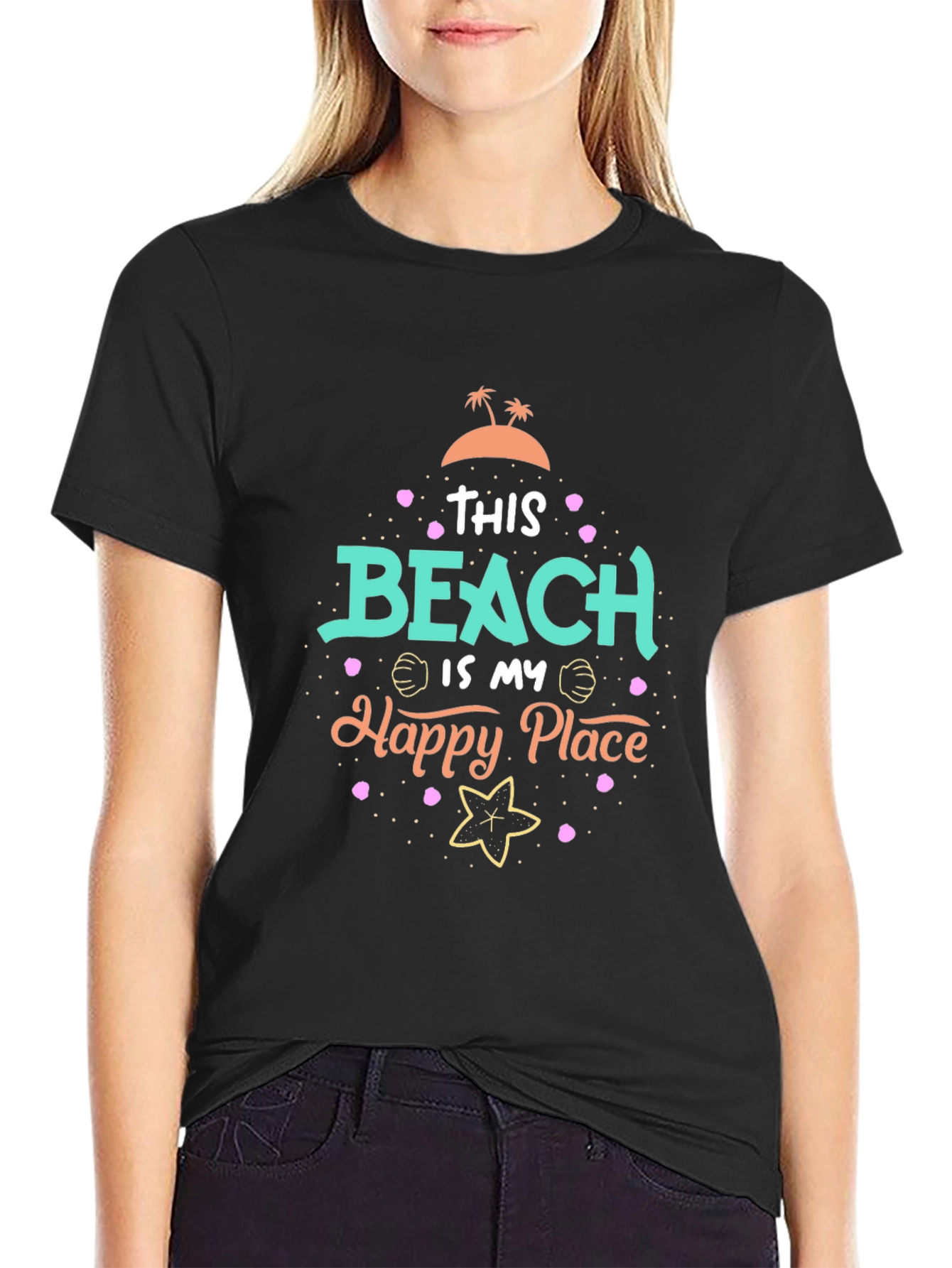 Beach Is My Happy Place Graphic Tee