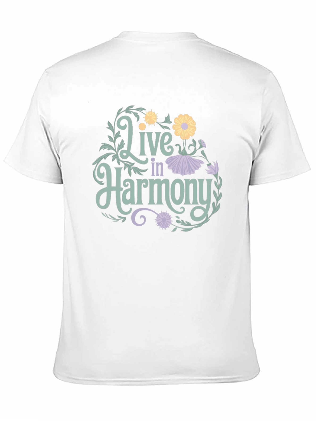 Live In Harmony Floral Graphic T-Shirt