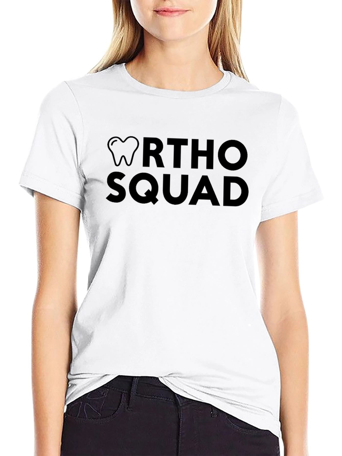 Ortho Squad Black T-Shirt - Dental Support
