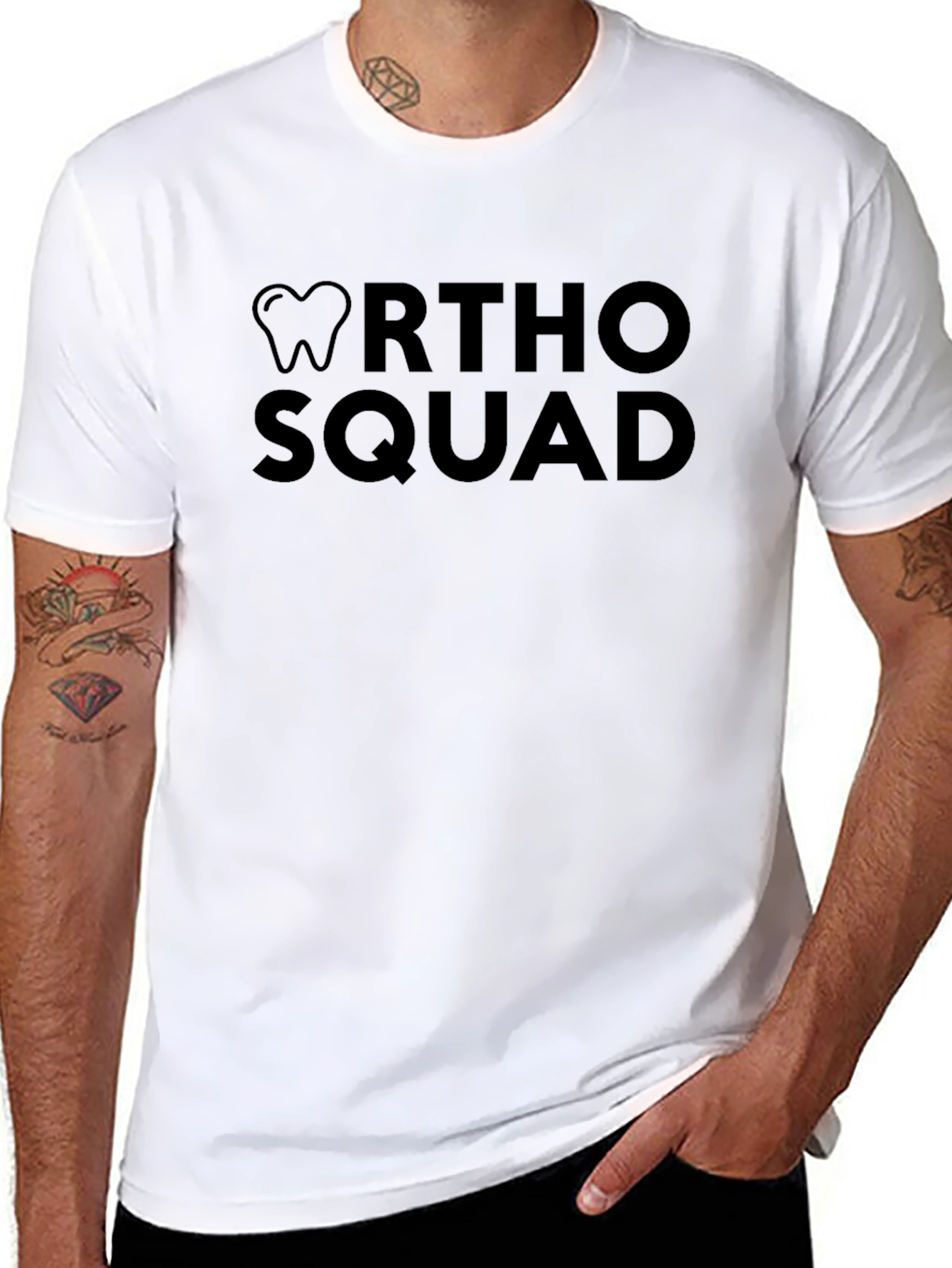 Ortho Squad Black T-Shirt - Dental Support